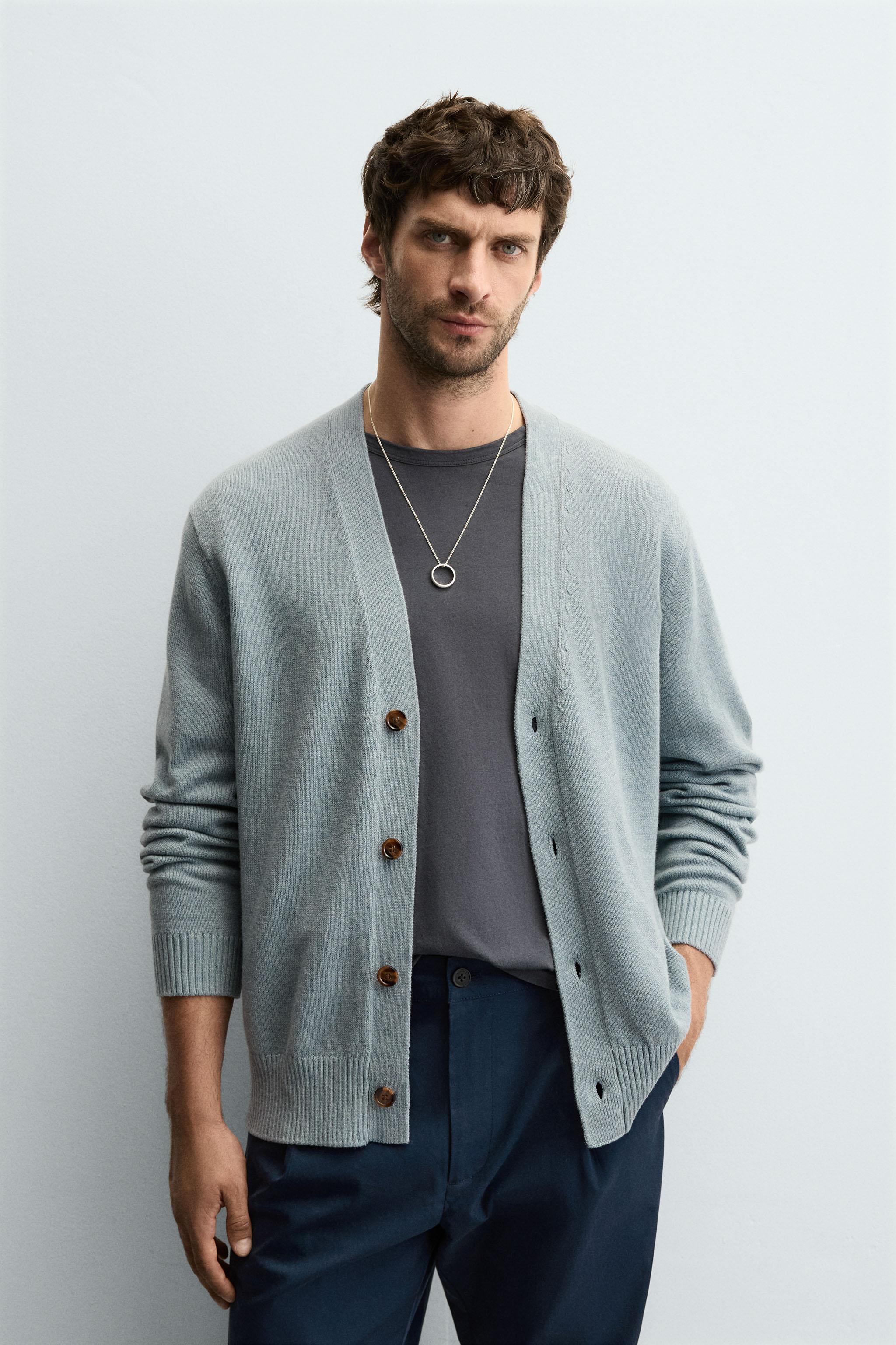 COTTON - CASHMERE CARDIGAN