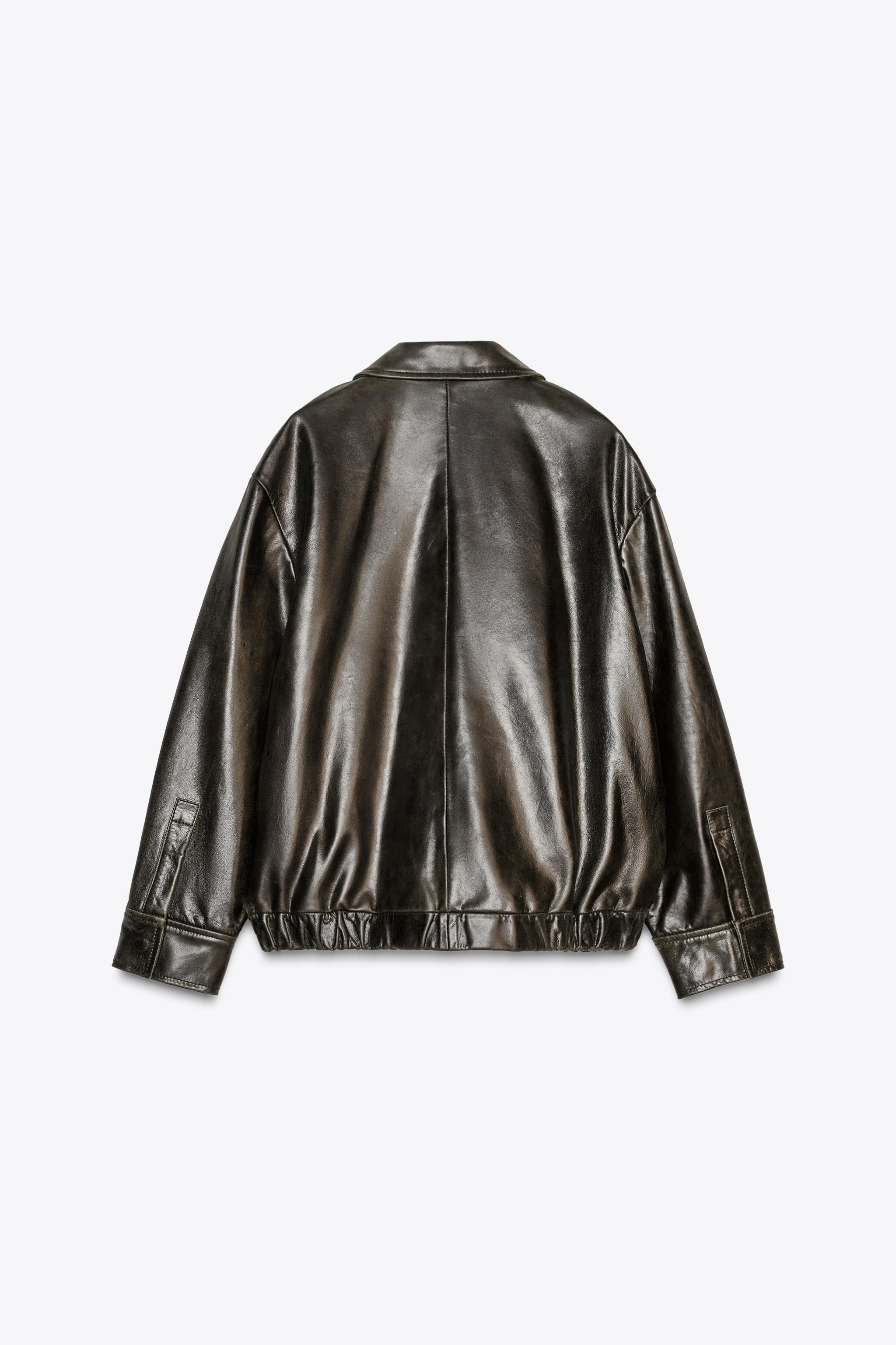 100% LEATHER BOMBER ZW COLLECTION LIMITED EDITION