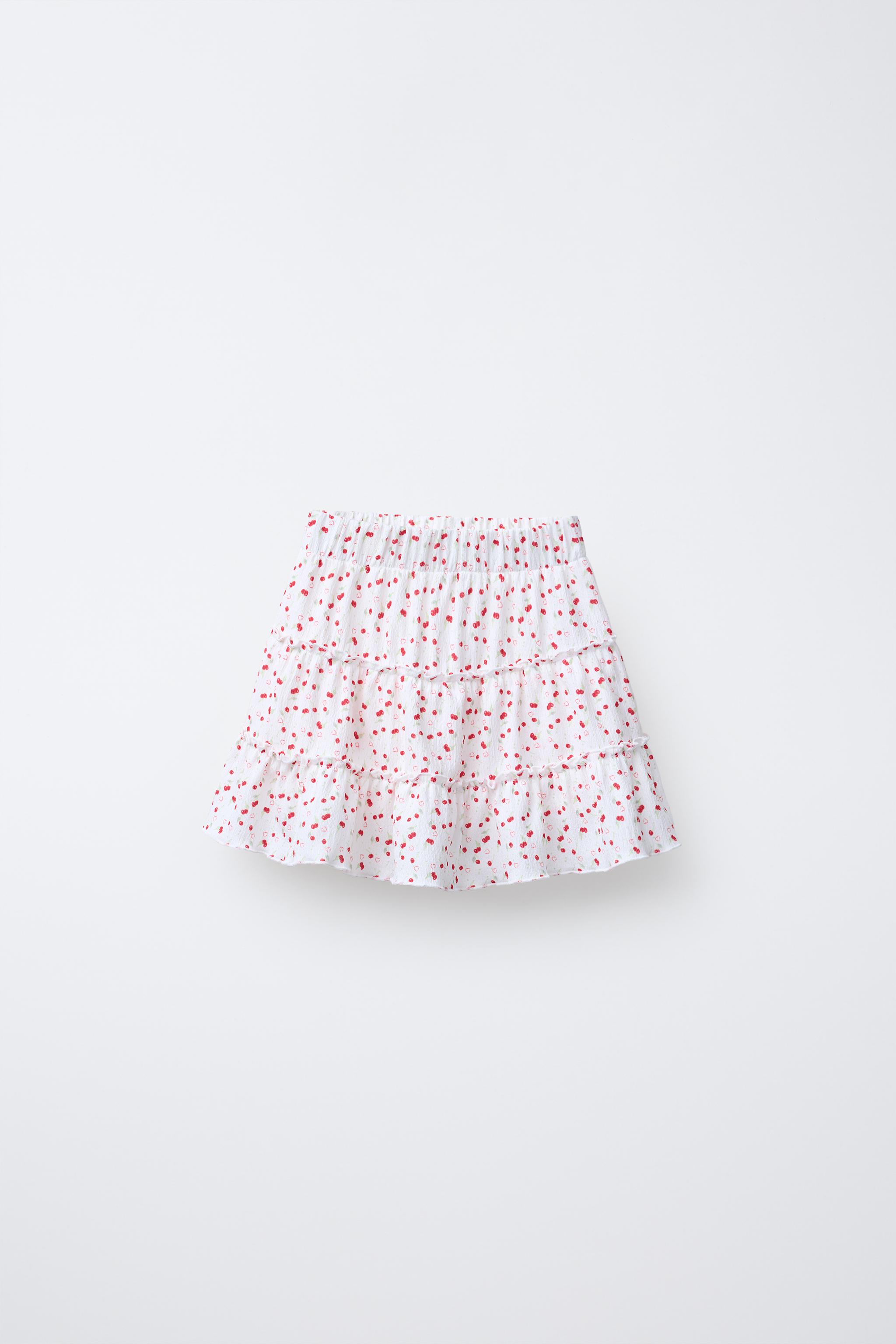 TEXTURED PRINT SKORT