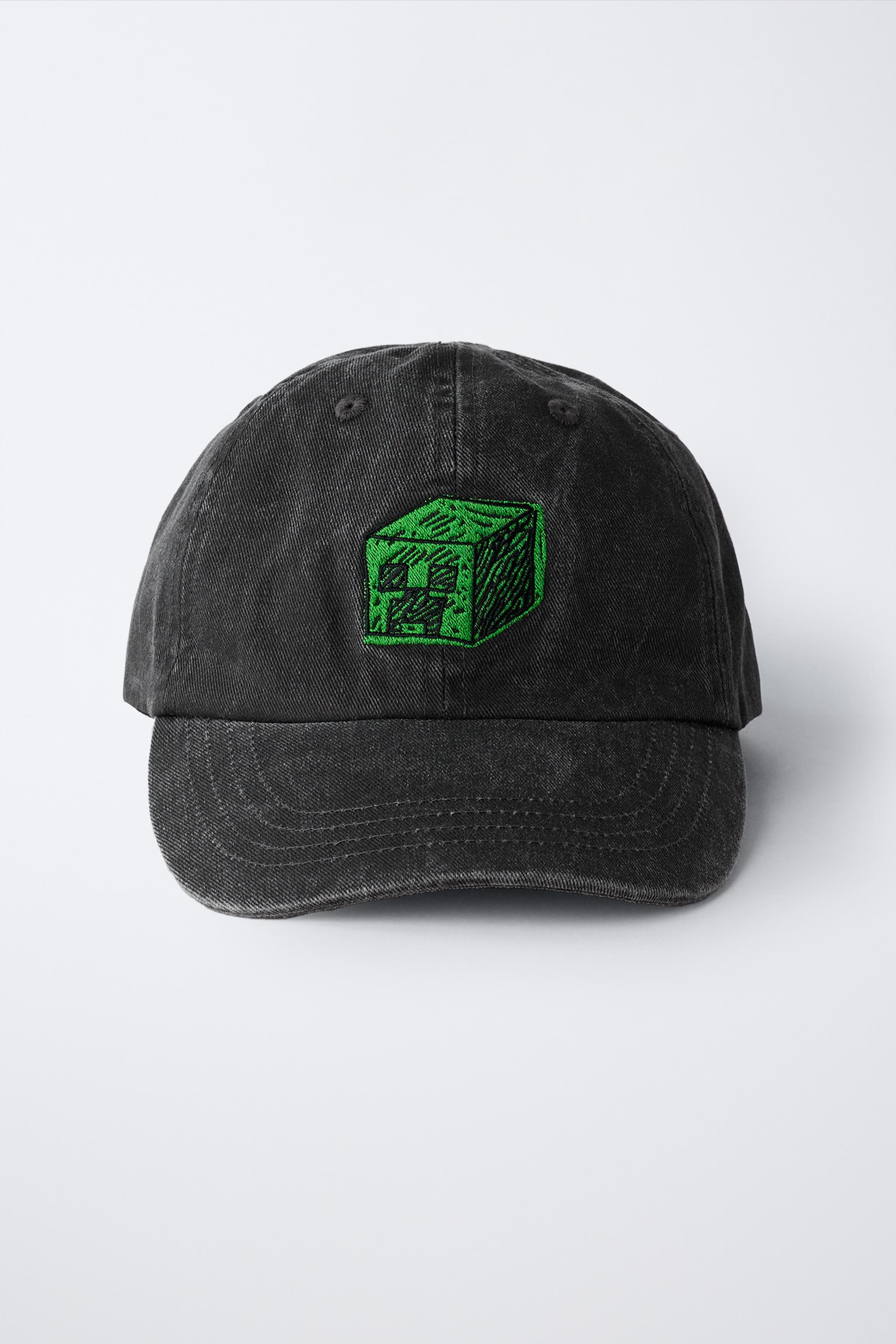 AGES 6-14/ MINECRAFT © MOJANG AB. ™ EMBROIDERED WASHED EFFECT CAP