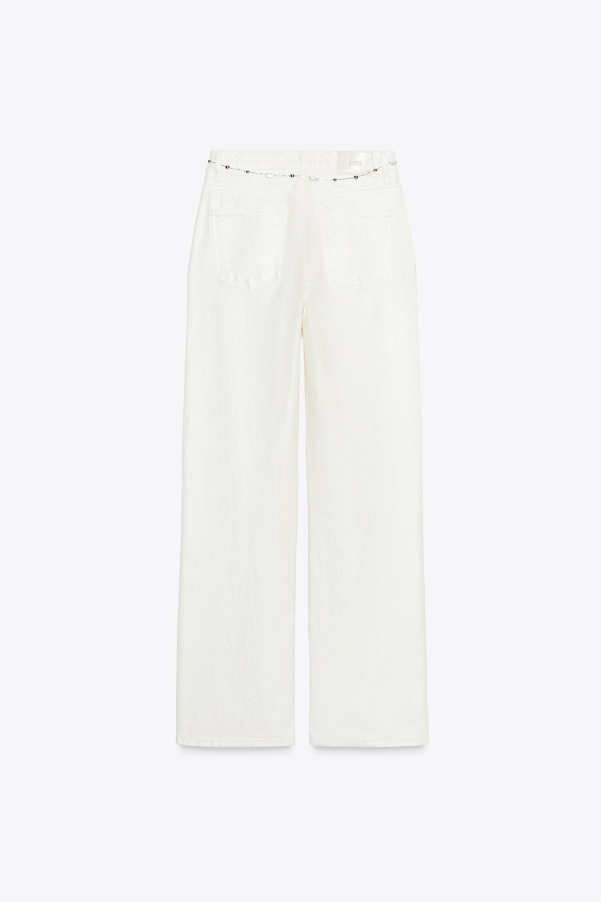 Z1975 PEARLESCENT BELTED JEANS