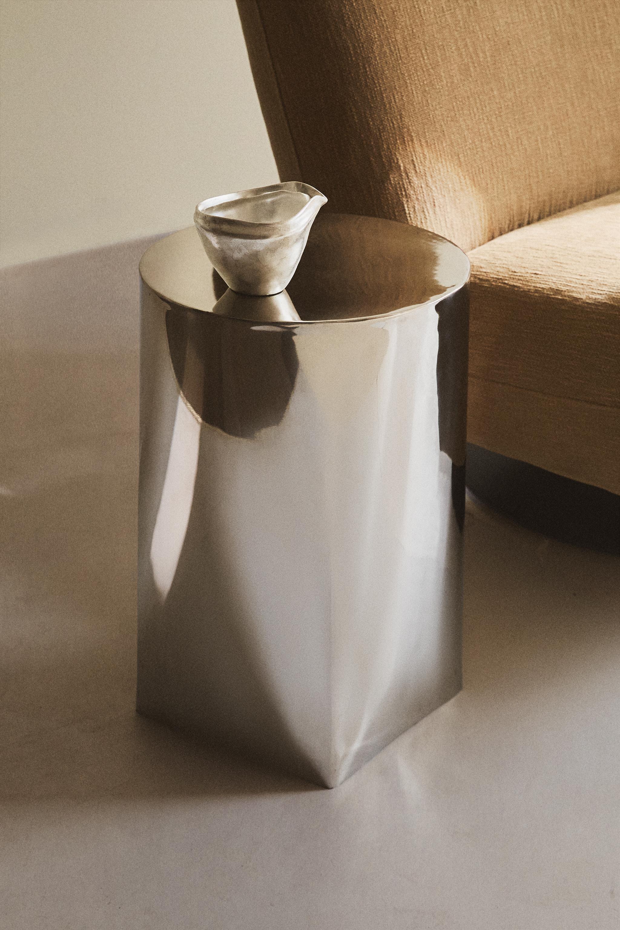 STAINLESS STEEL SIDE TABLE