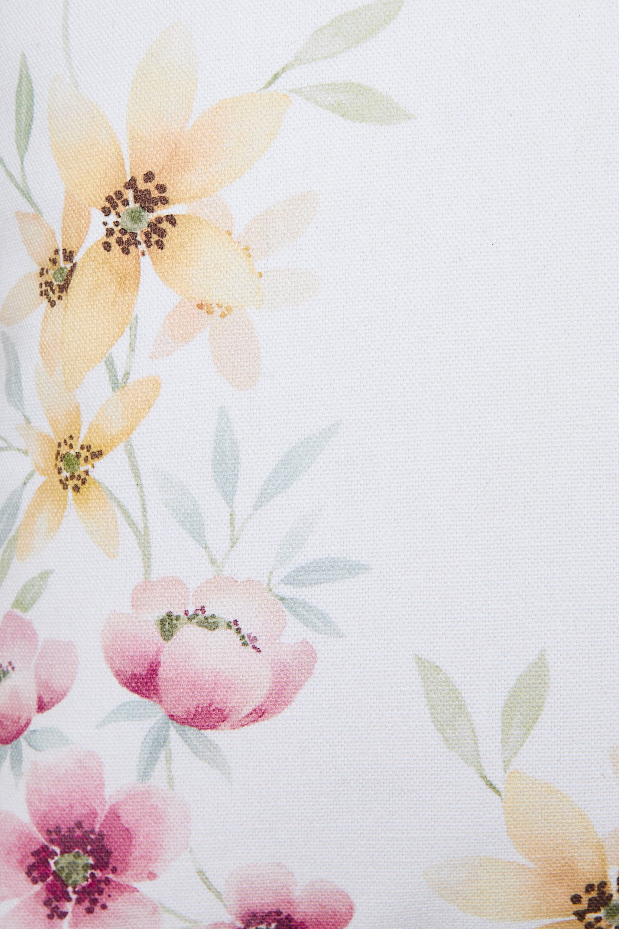 FLORAL PRINT THROW PILLOW COVER