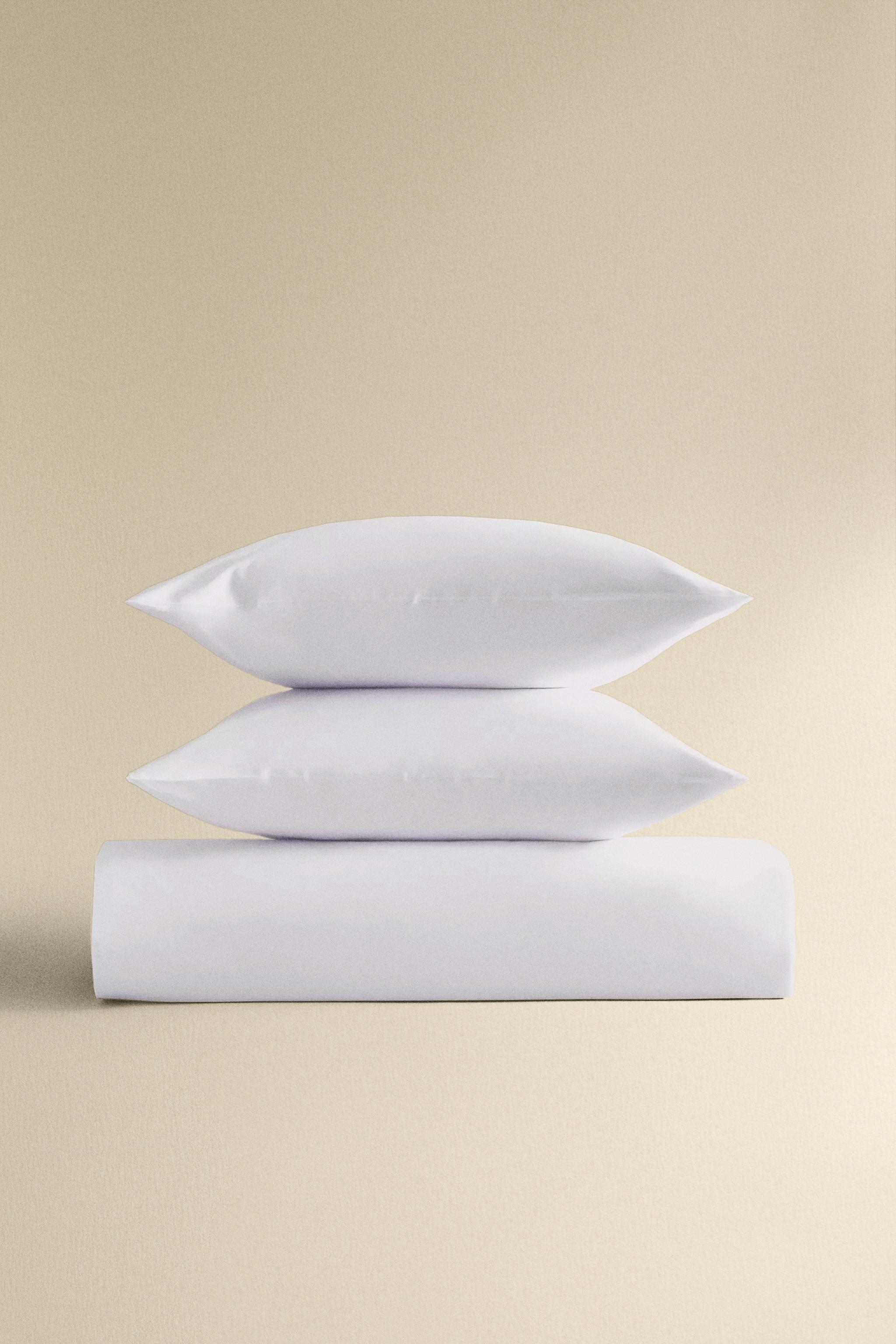 PERCALE COTTON DUVET COVER WITH FLANGE (500 THREAD COUNT)