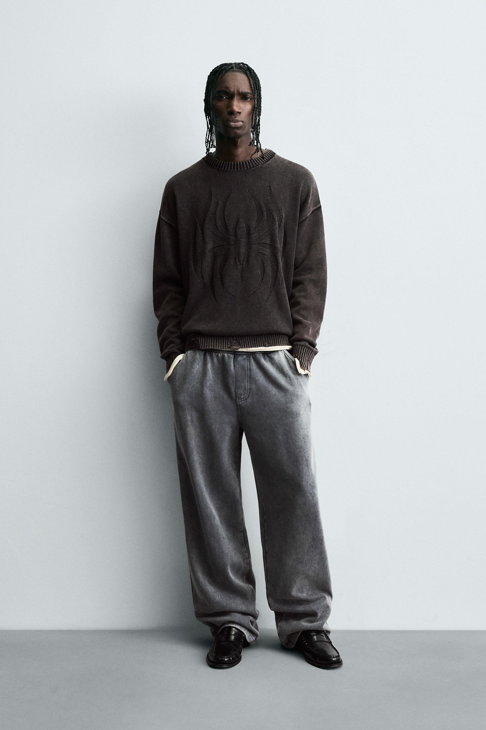 REVERSIBLE RIPPED EFFECT SWEATER