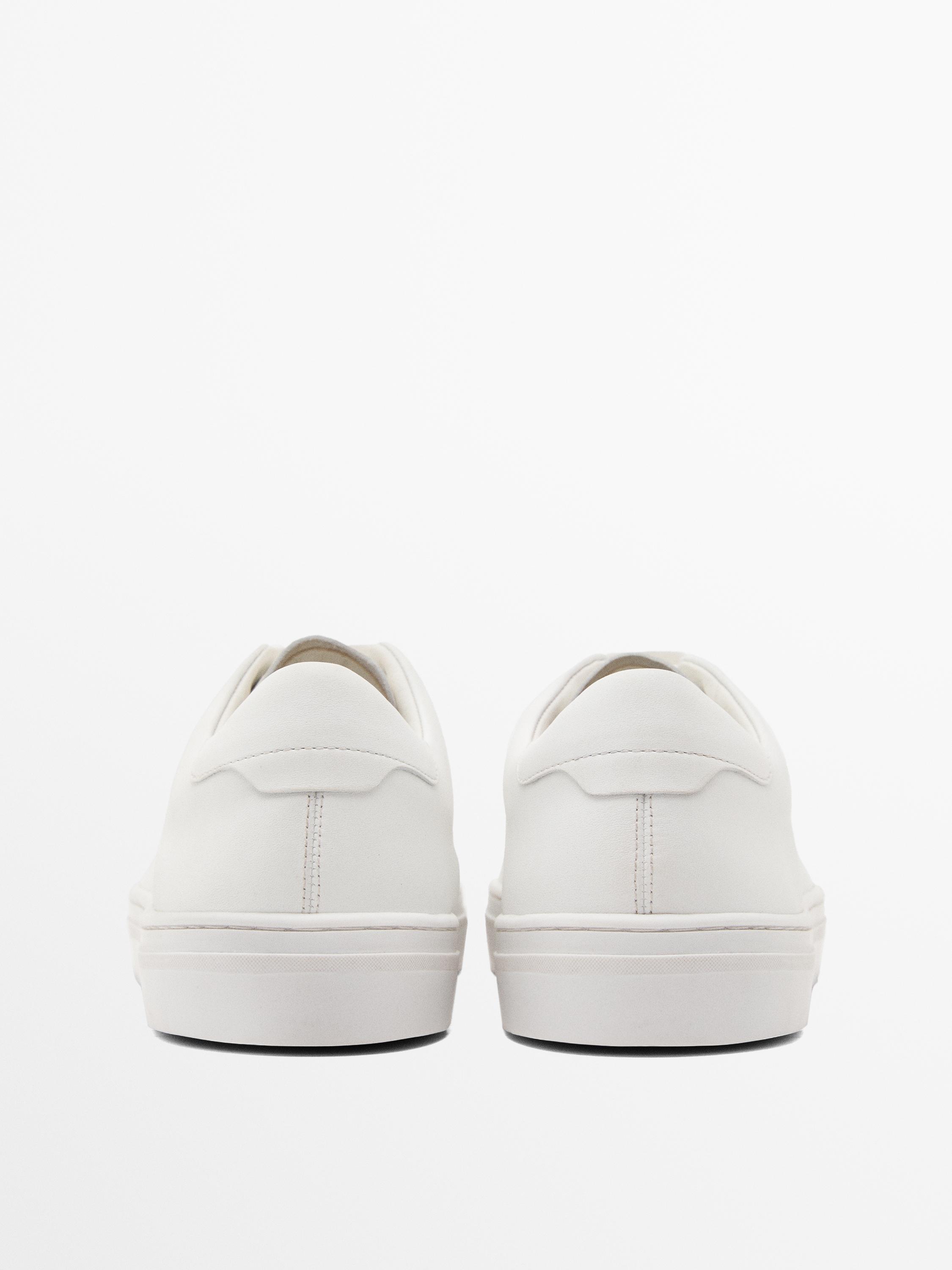 Split suede trainers