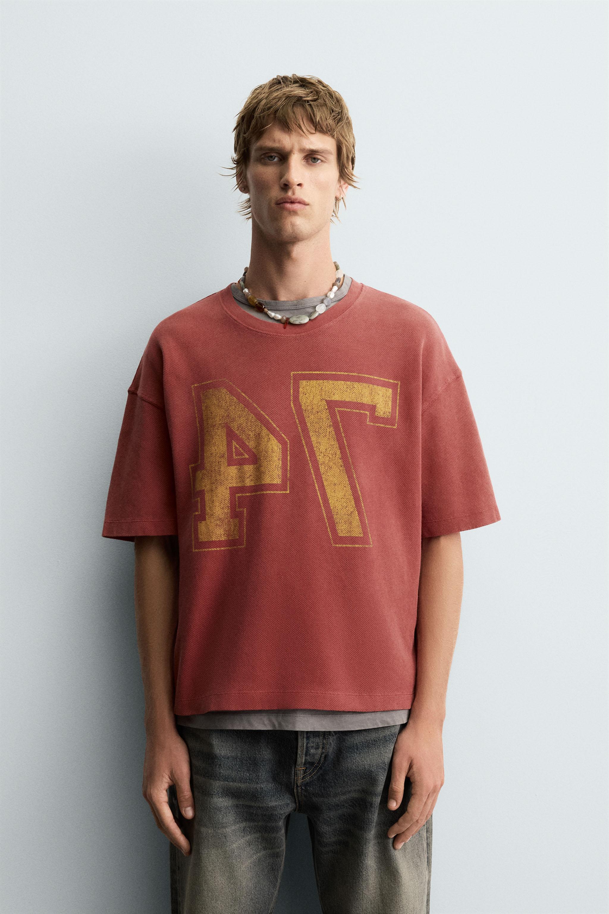 VARSITY OPEN WEAVE T-SHIRT