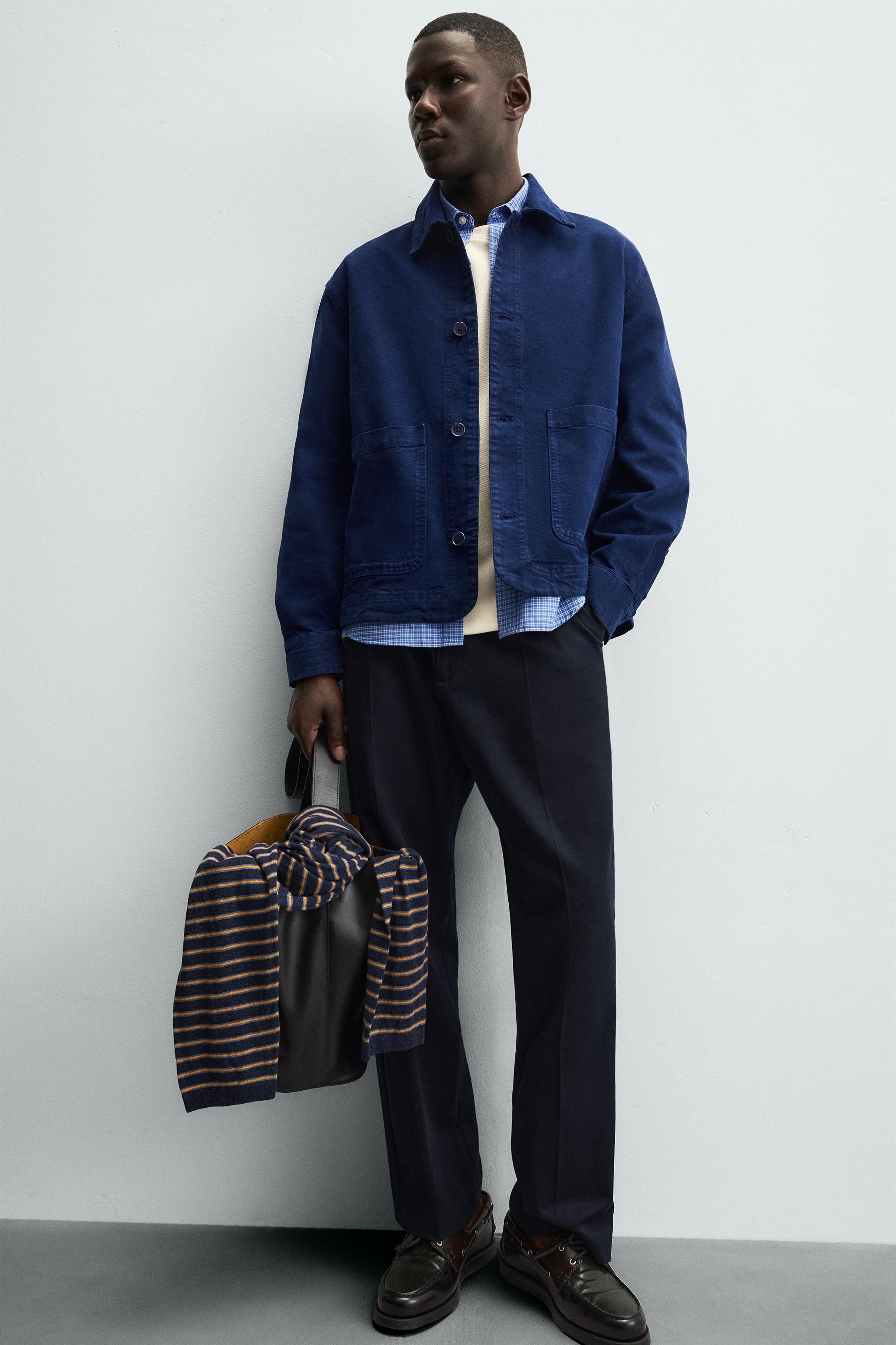 TEXTURED POCKET OVERSHIRT