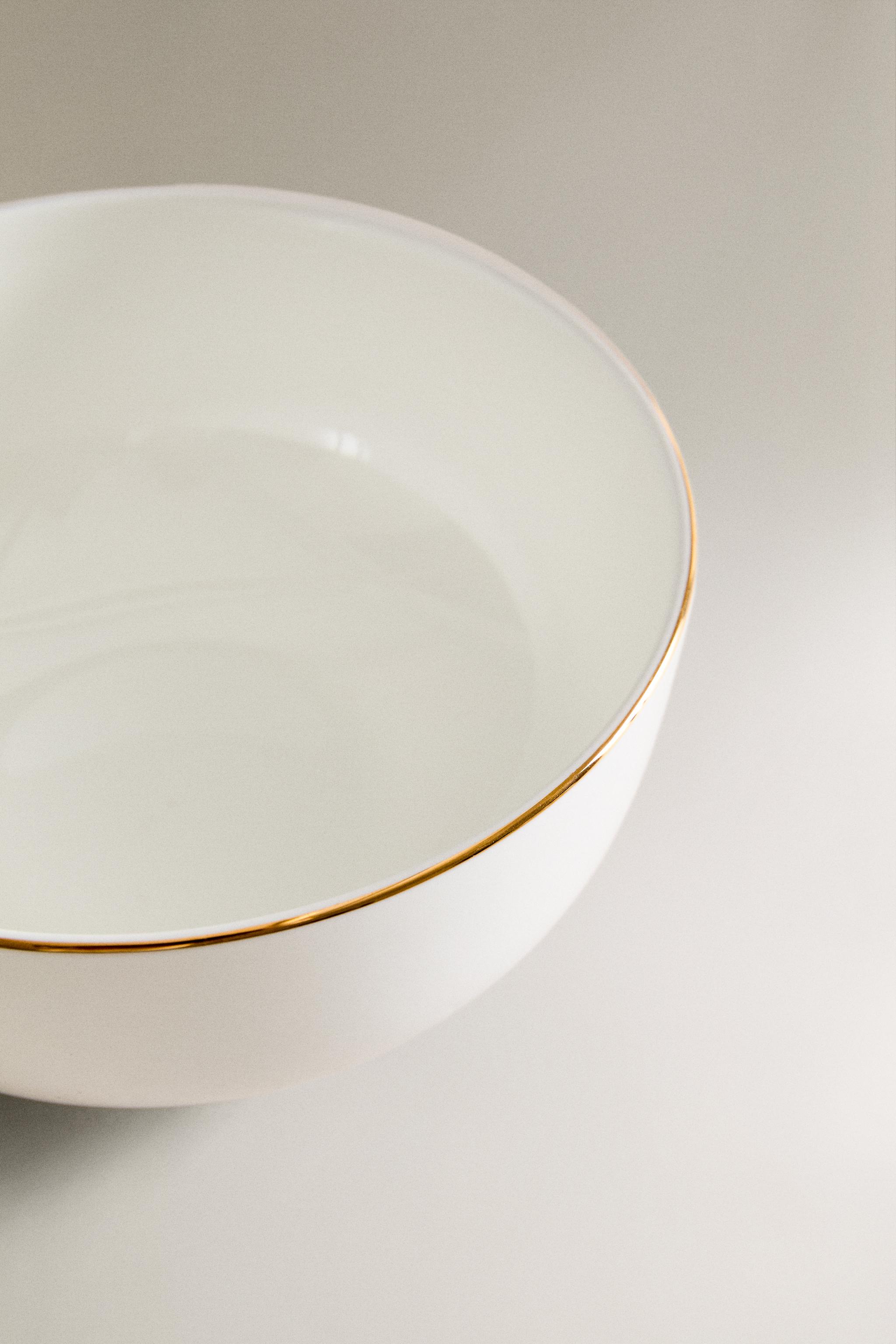RIMMED BONE CHINA BOWL