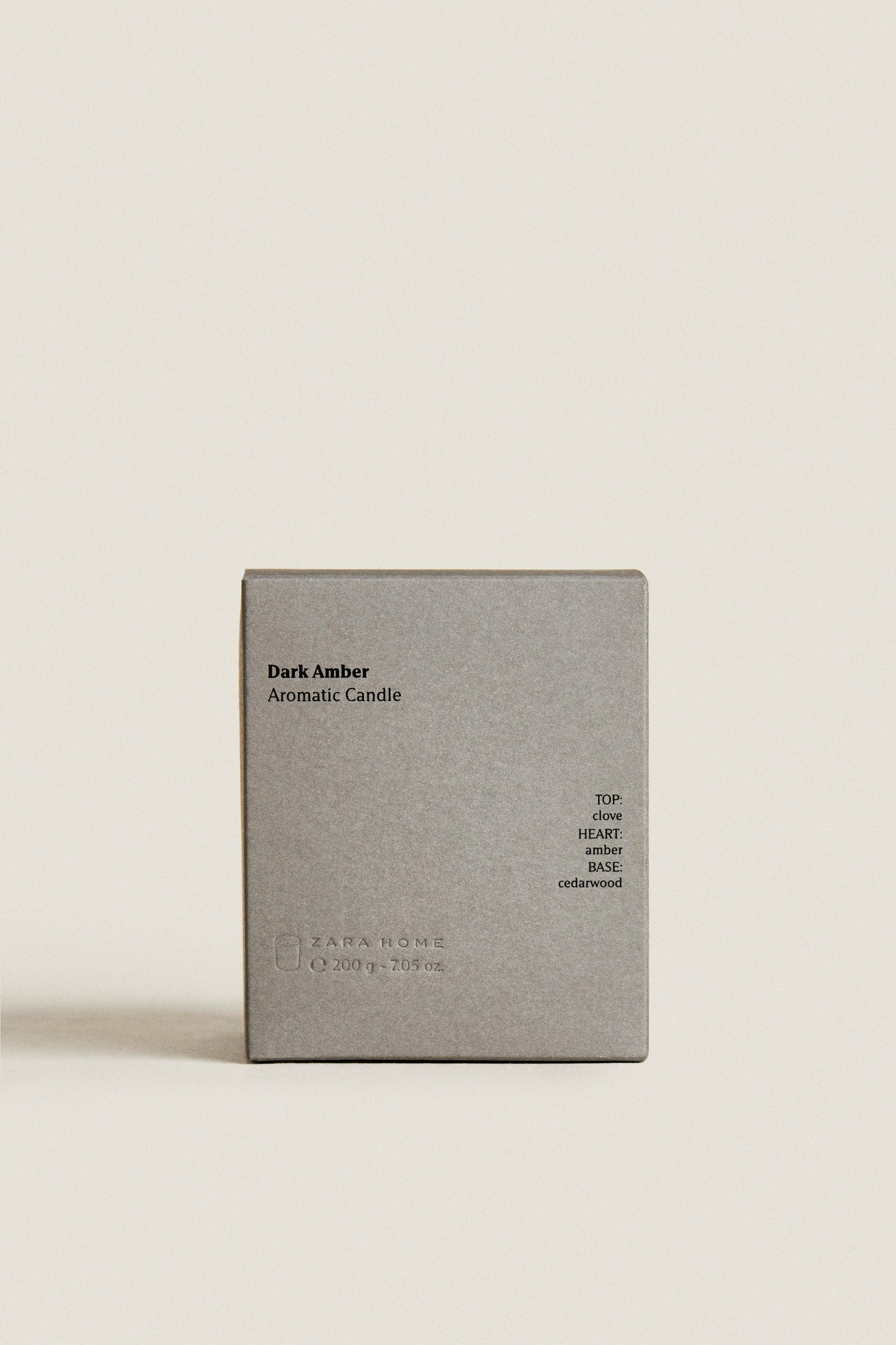 (200 G) DARK AMBER SCENTED CANDLE