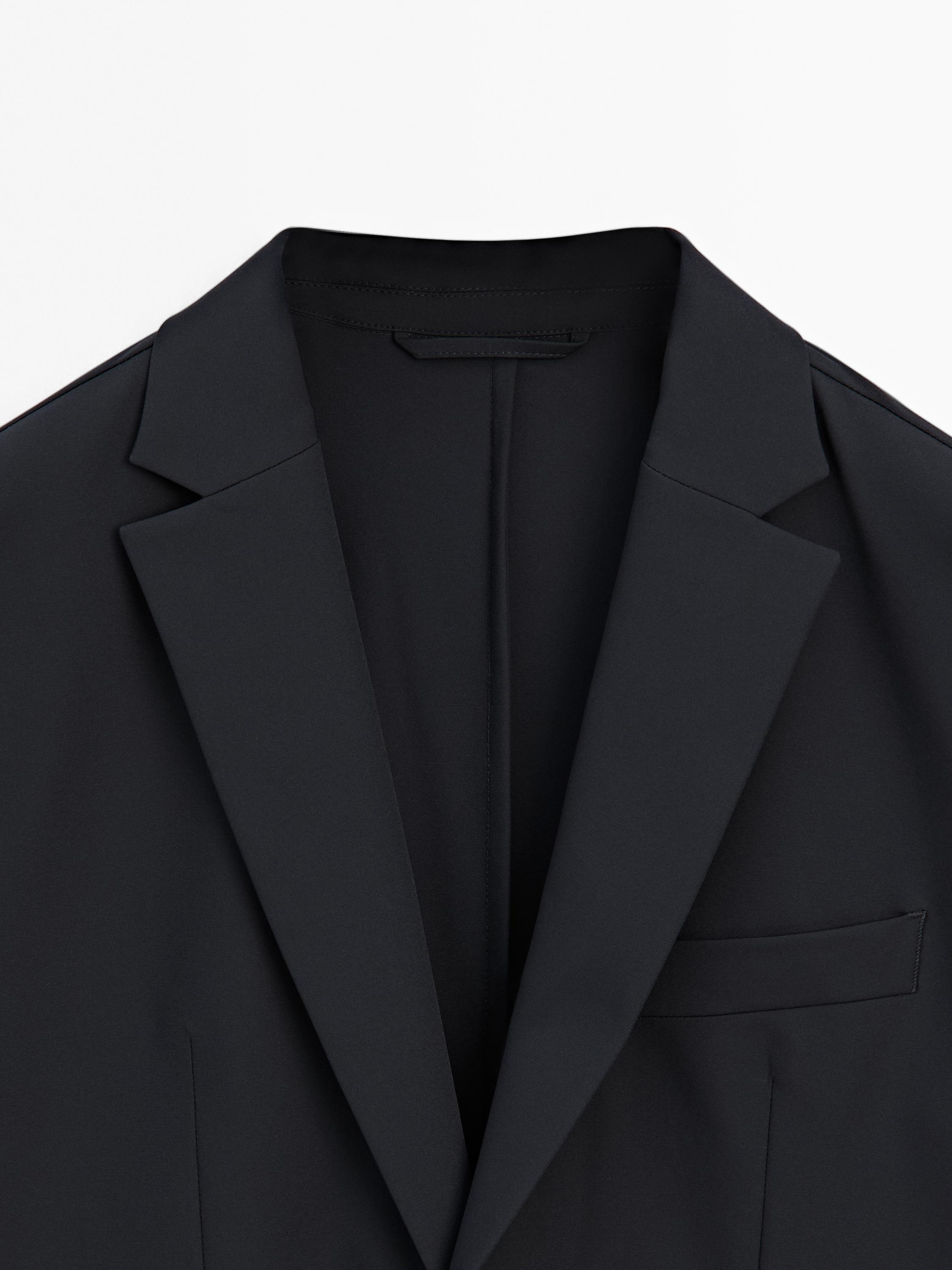 Technical fabric blazer