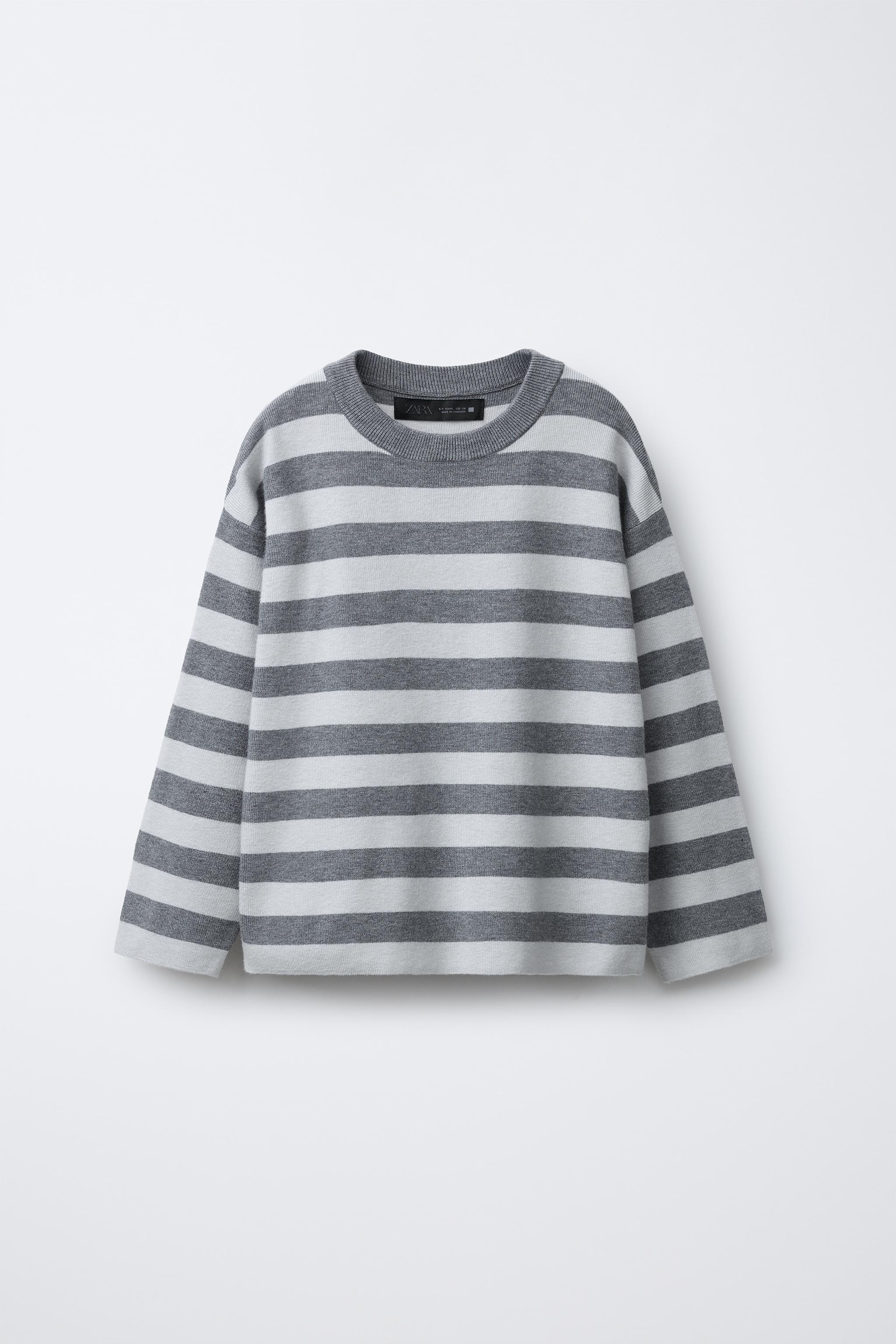 STRIPED KNIT T-SHIRT