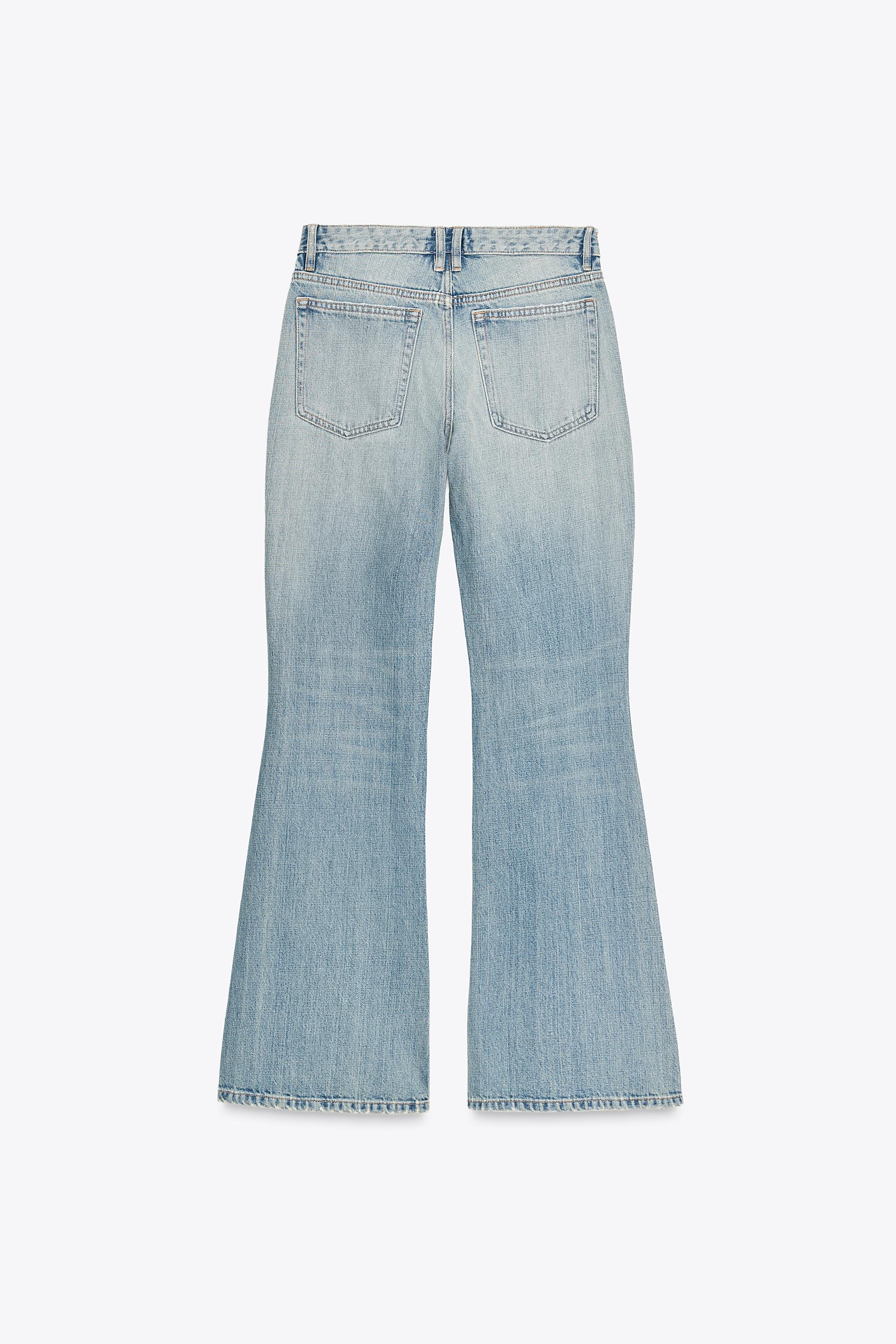 TRF LOW RISE FLARE JEANS