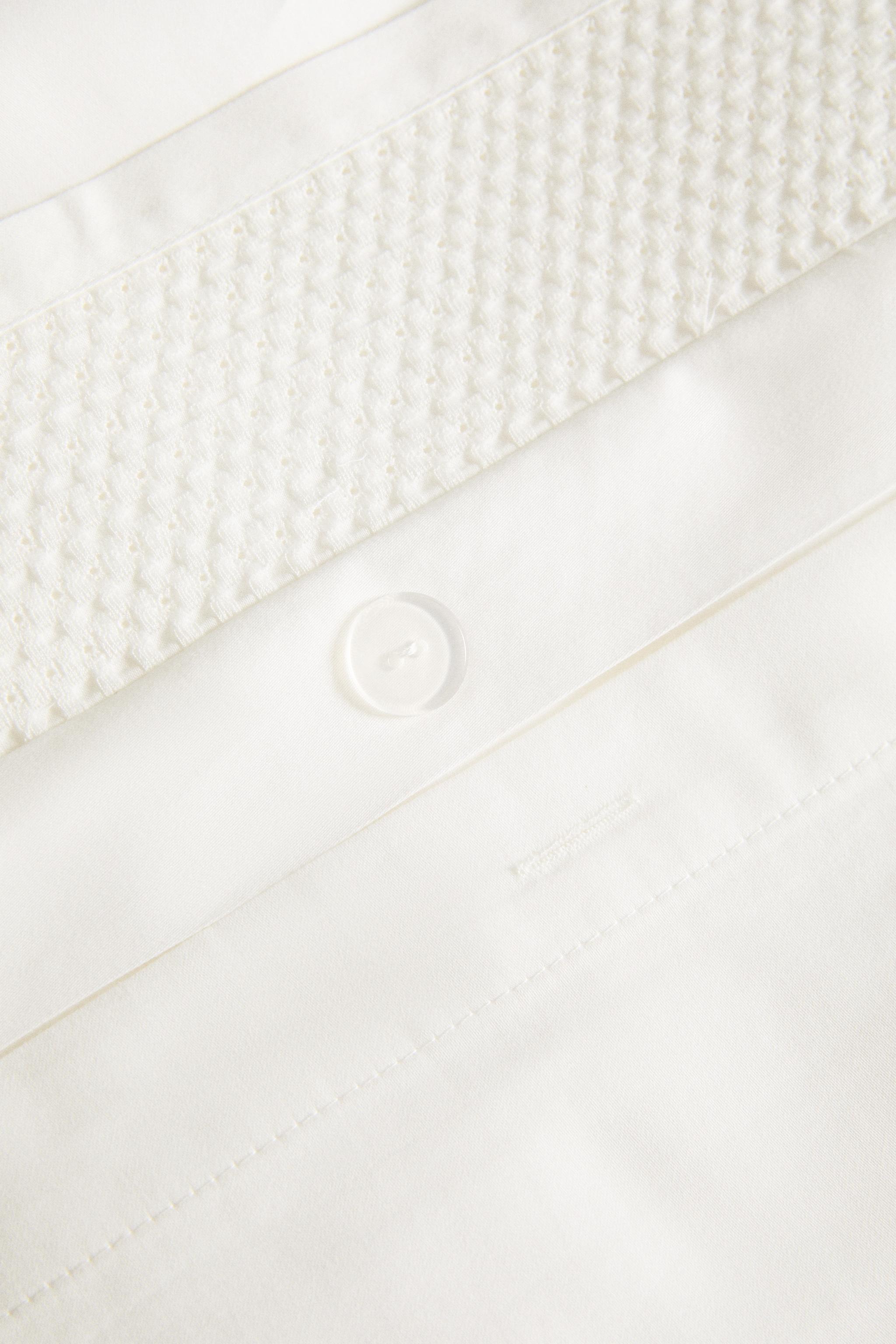 BORDERED SATEEN DUVET COVER