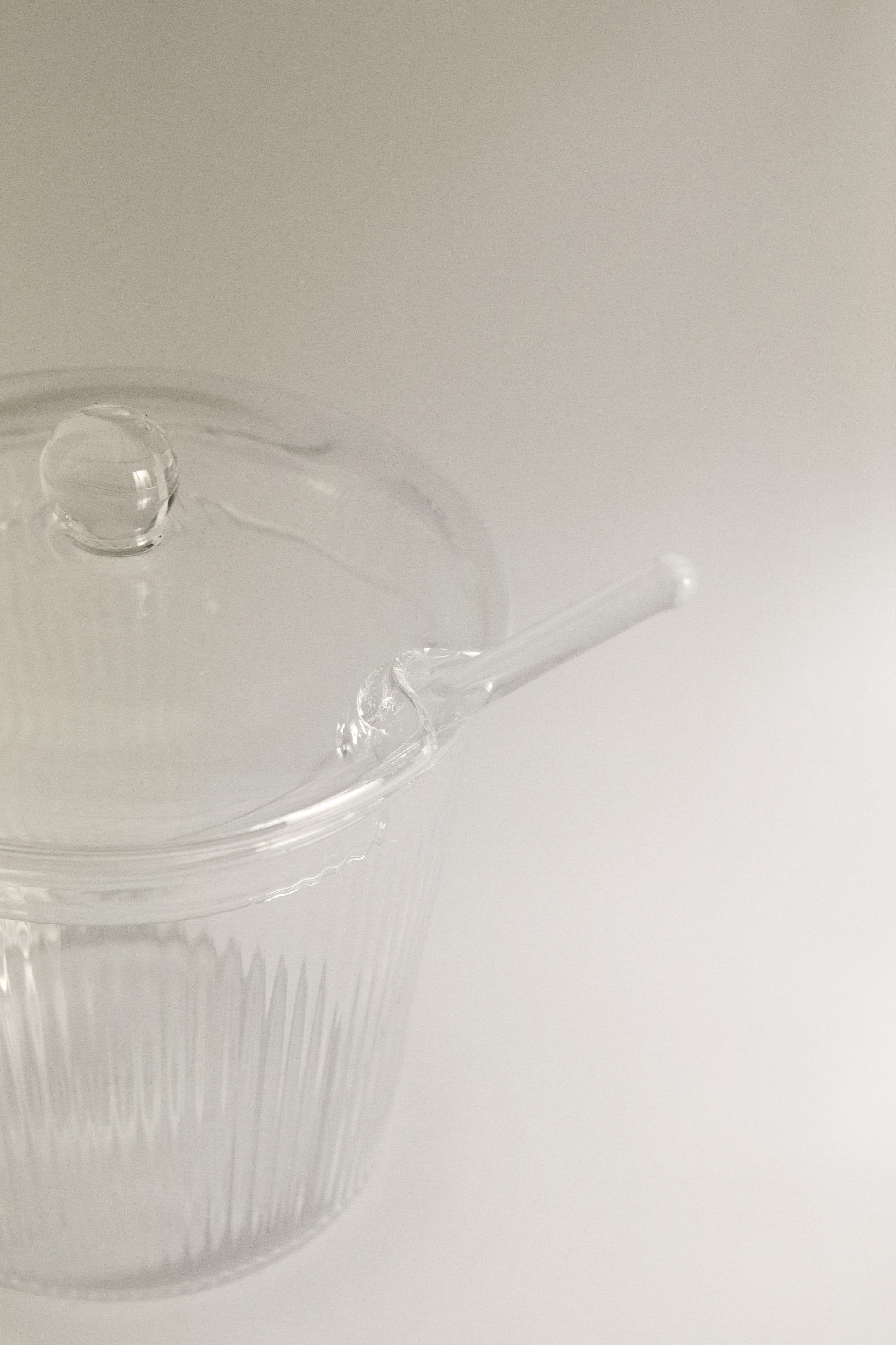 BOROSILICATE GLASS SUGAR BOWL