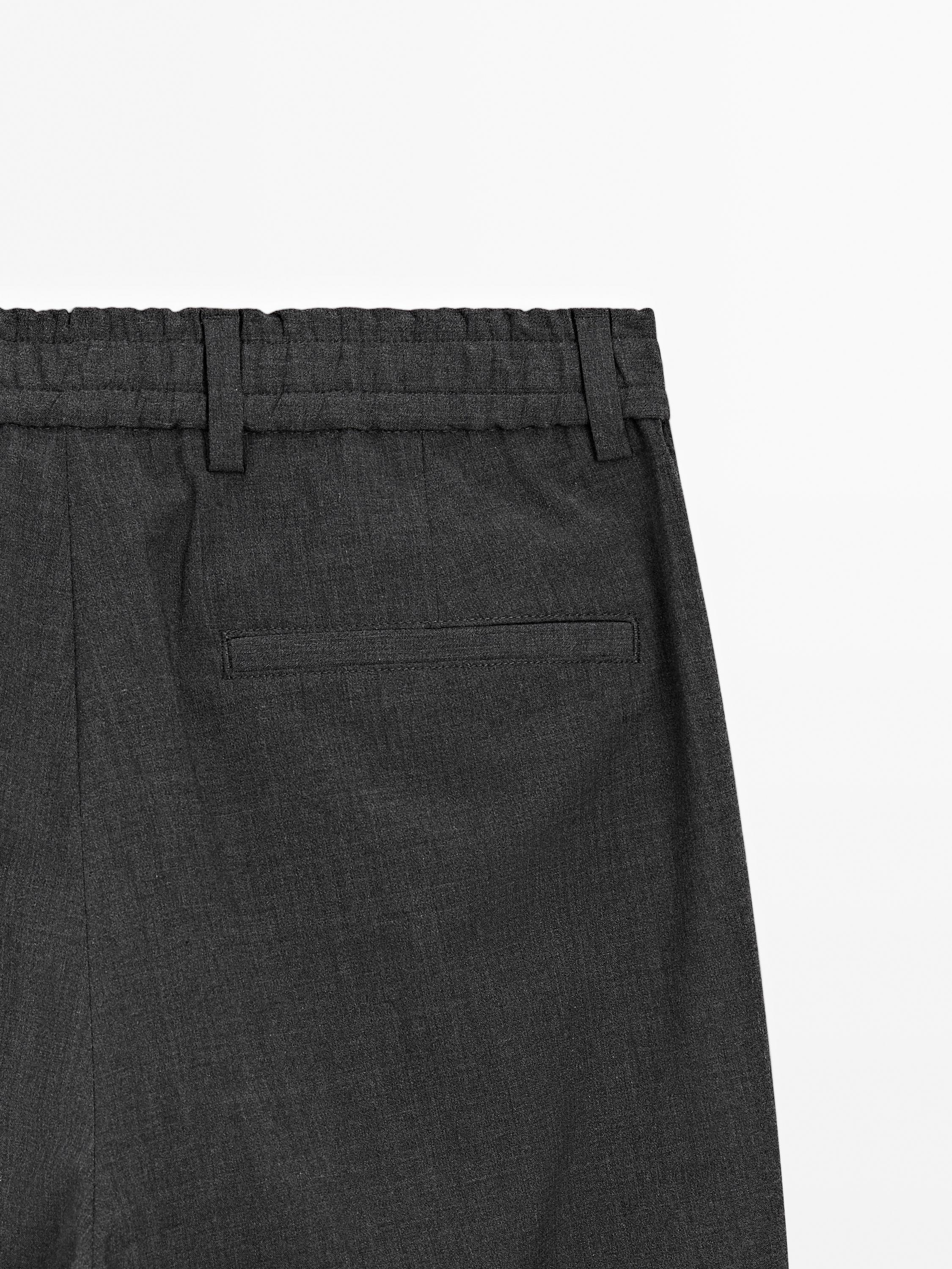 Total look wool blend trousers