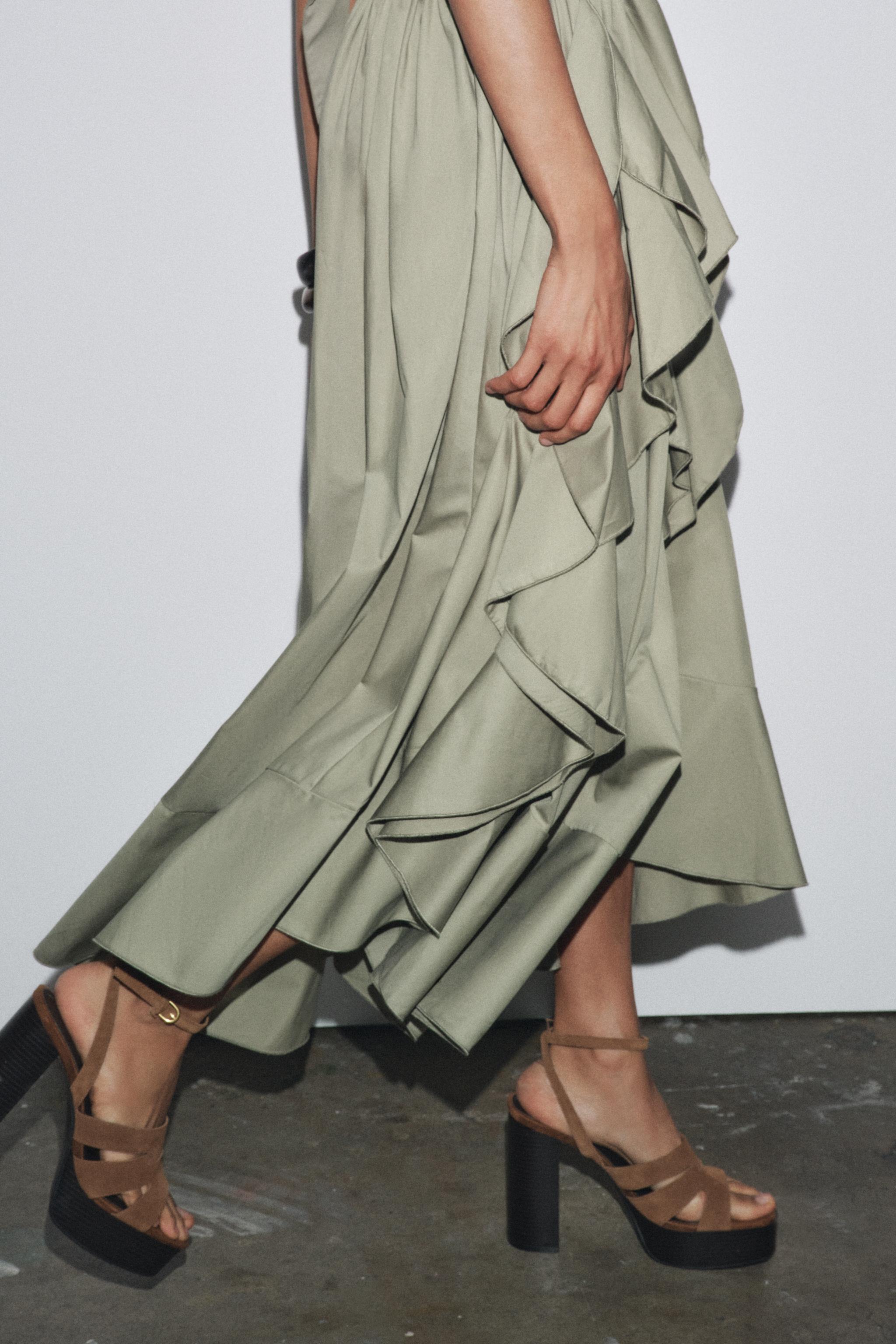 BELTED COMBINATION DRESS