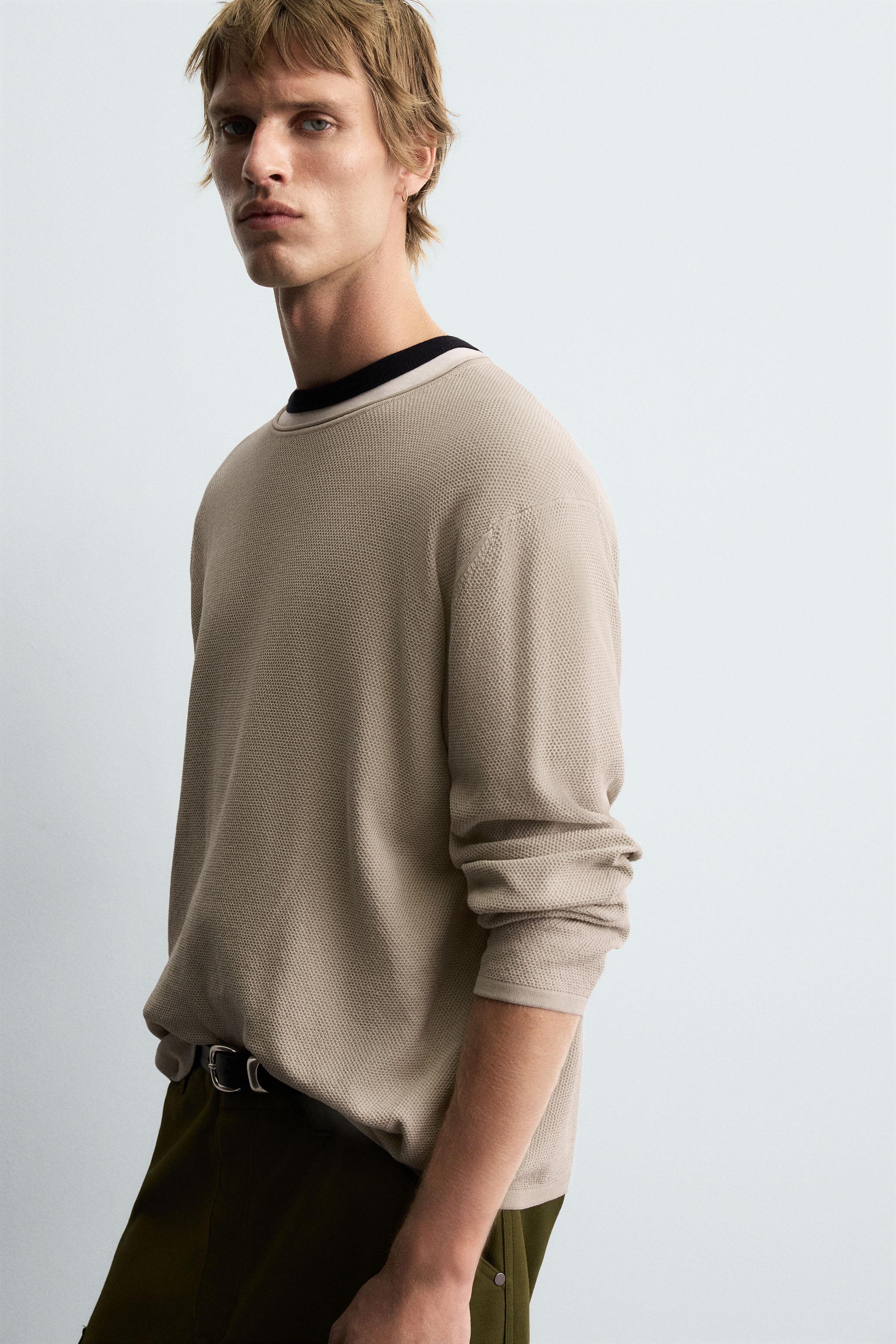 WASHED TEXTURED SWEATER