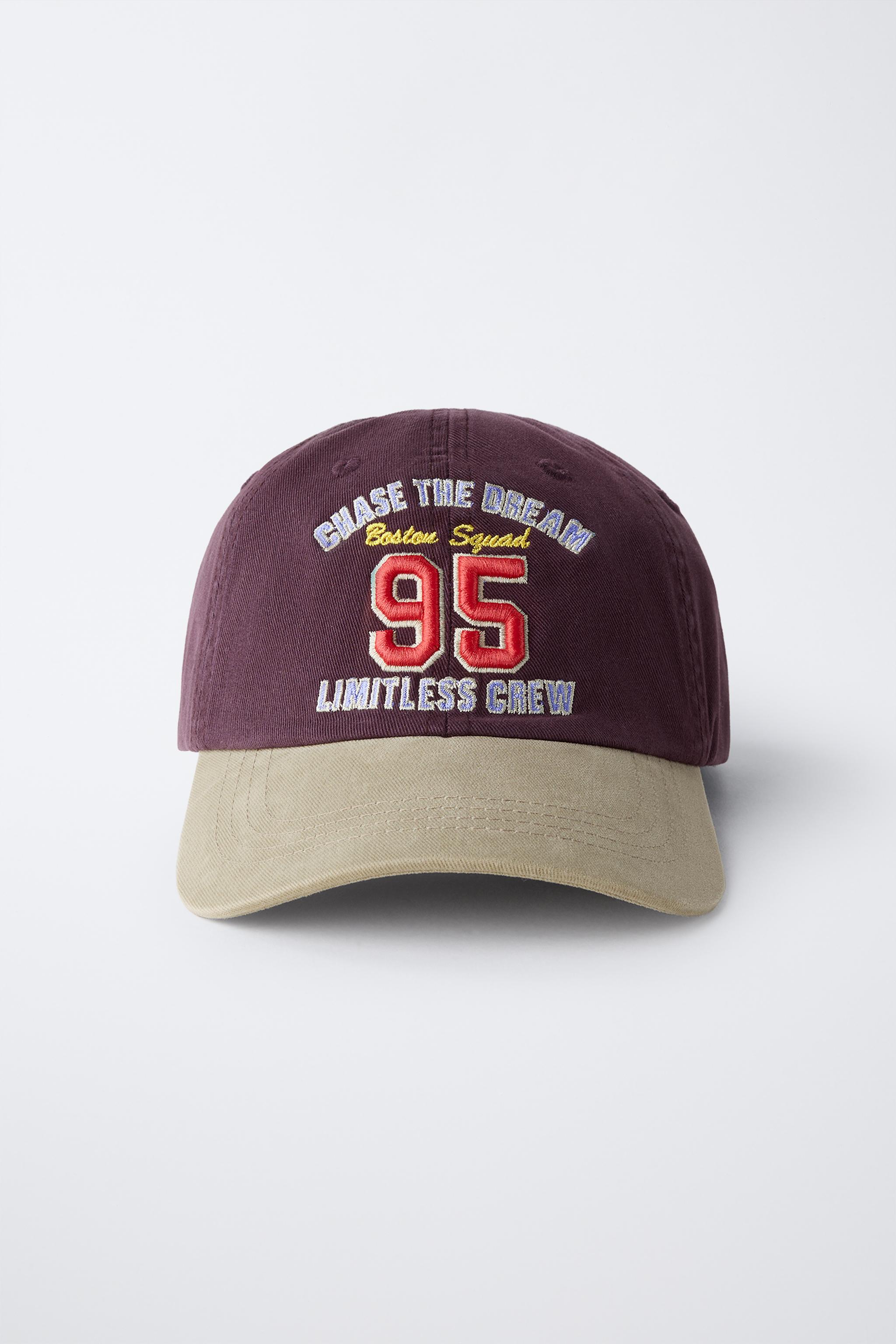 3-14 YEARS/WASHED EFFECT EMBROIDERED TEXT CAP