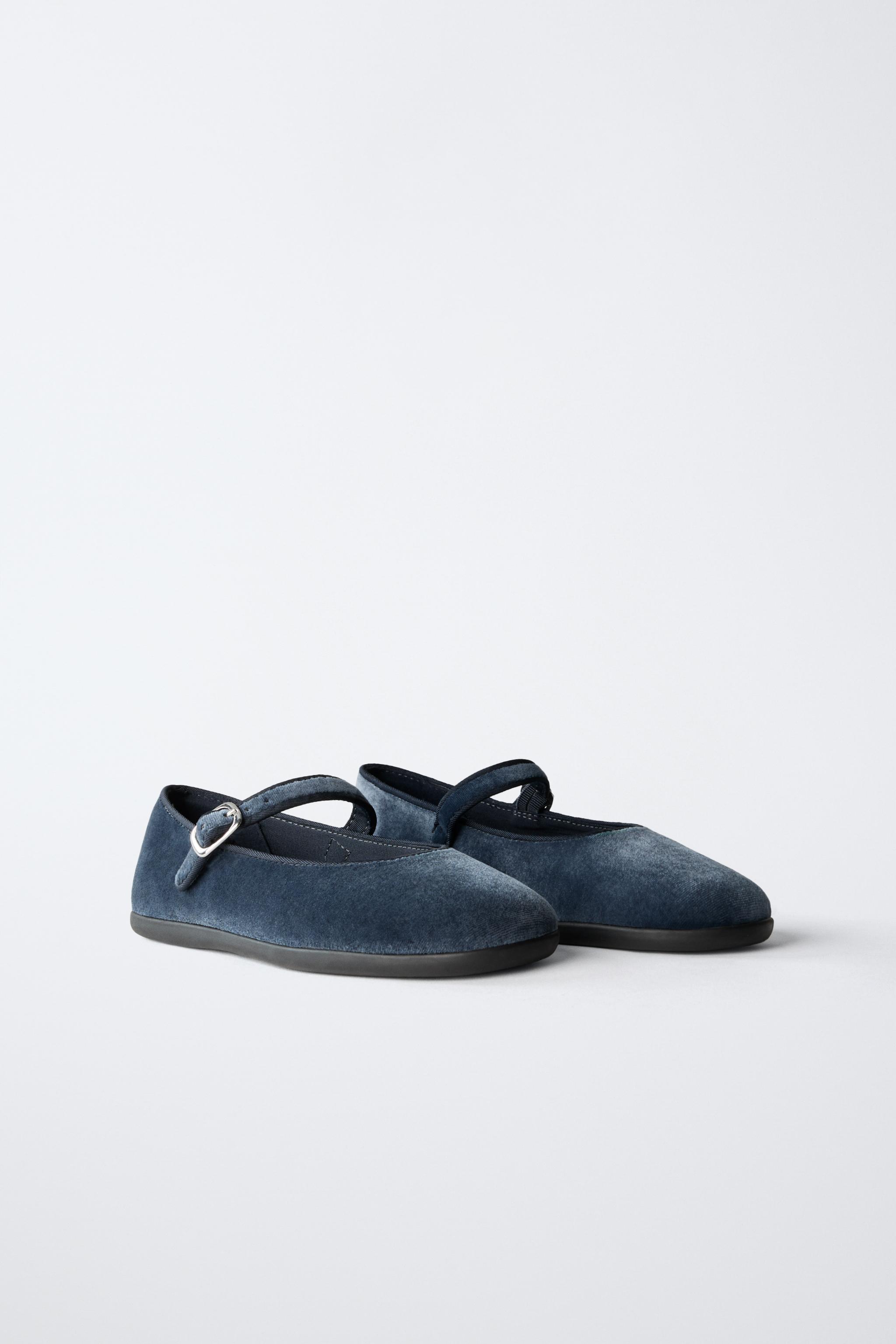 VELVET BALLET FLATS
