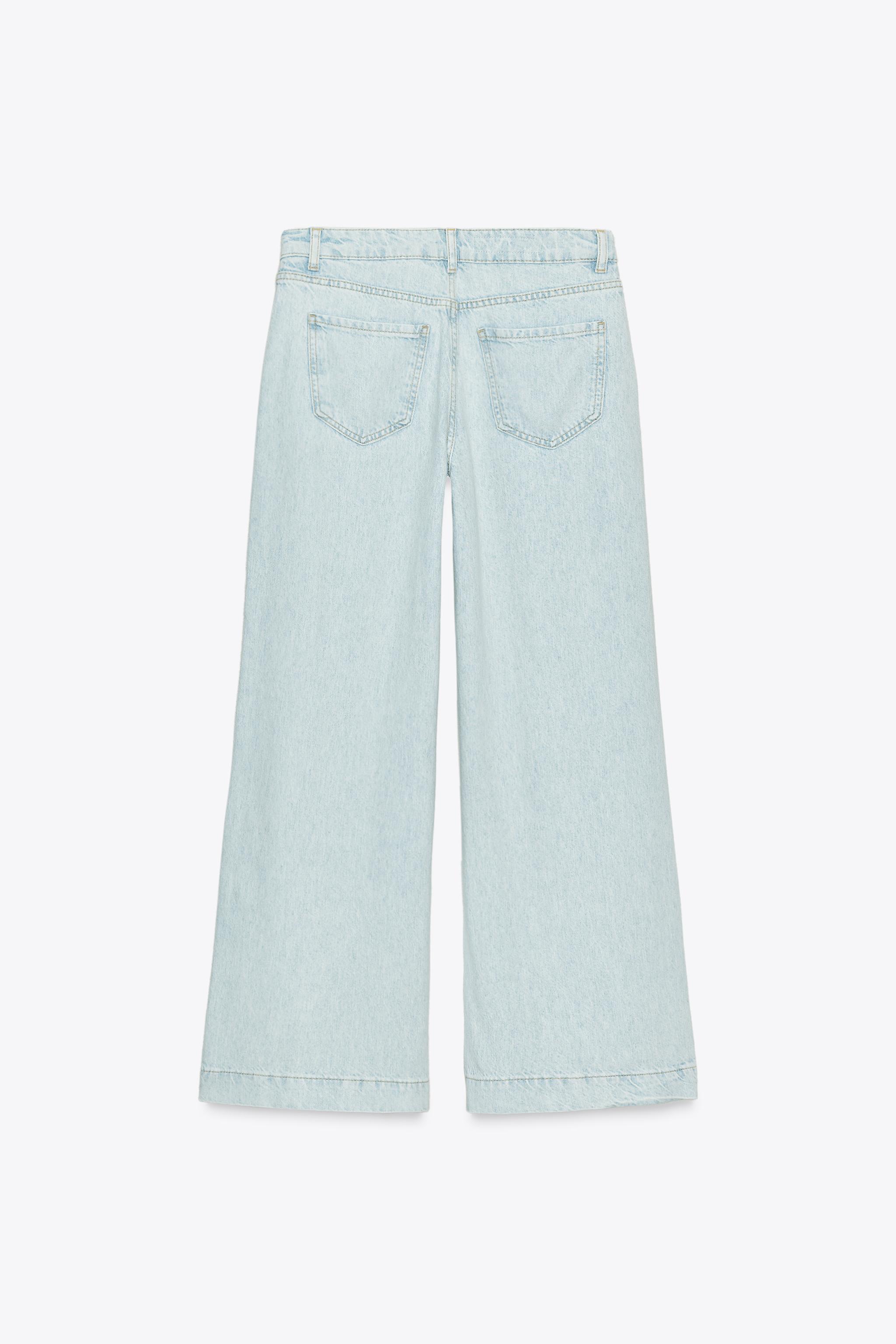 Z1975 HIGH WAIST WIDE LEG JEANS WITH LACES