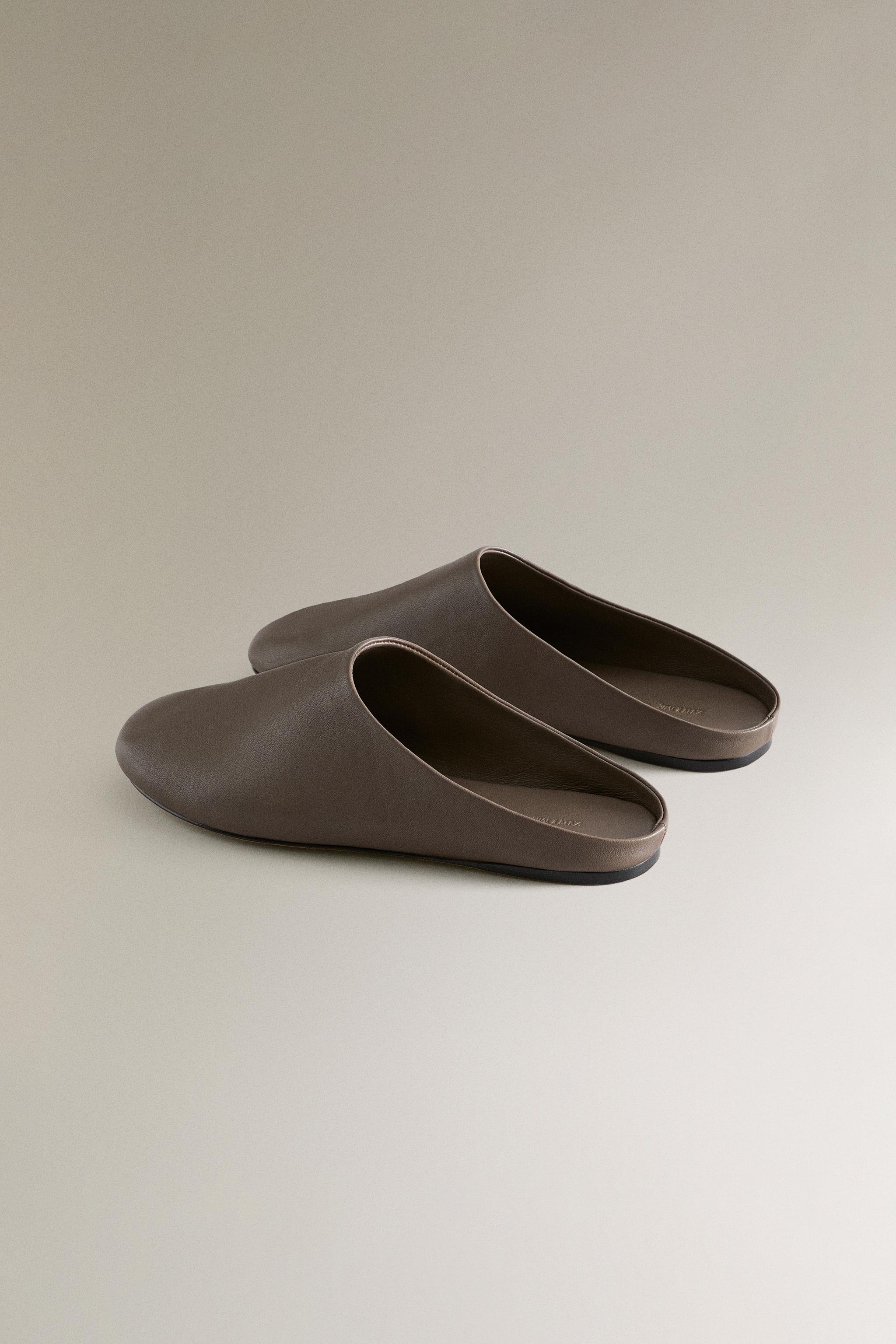 LEATHER BABOUCHE SLIPPERS