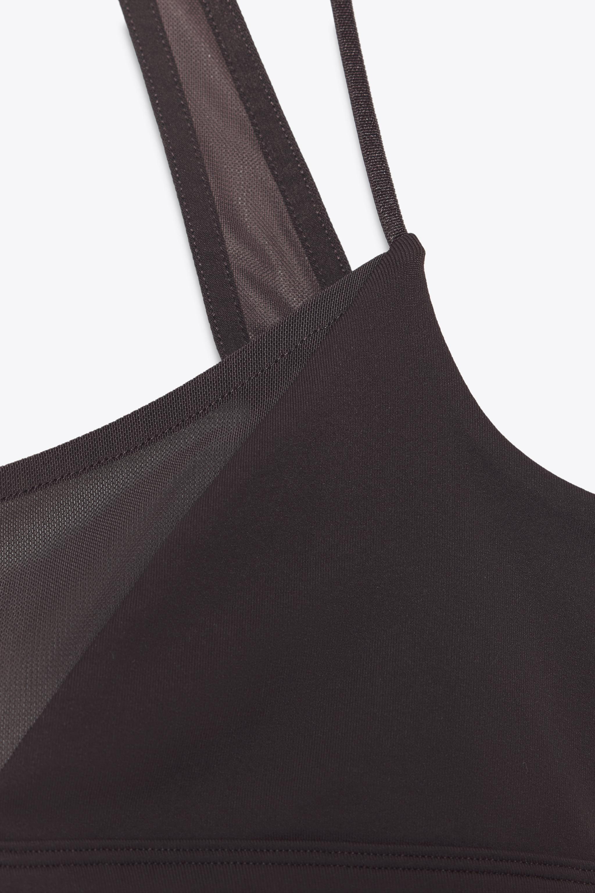 SEAMLESS TULLE COMBINATION TOP