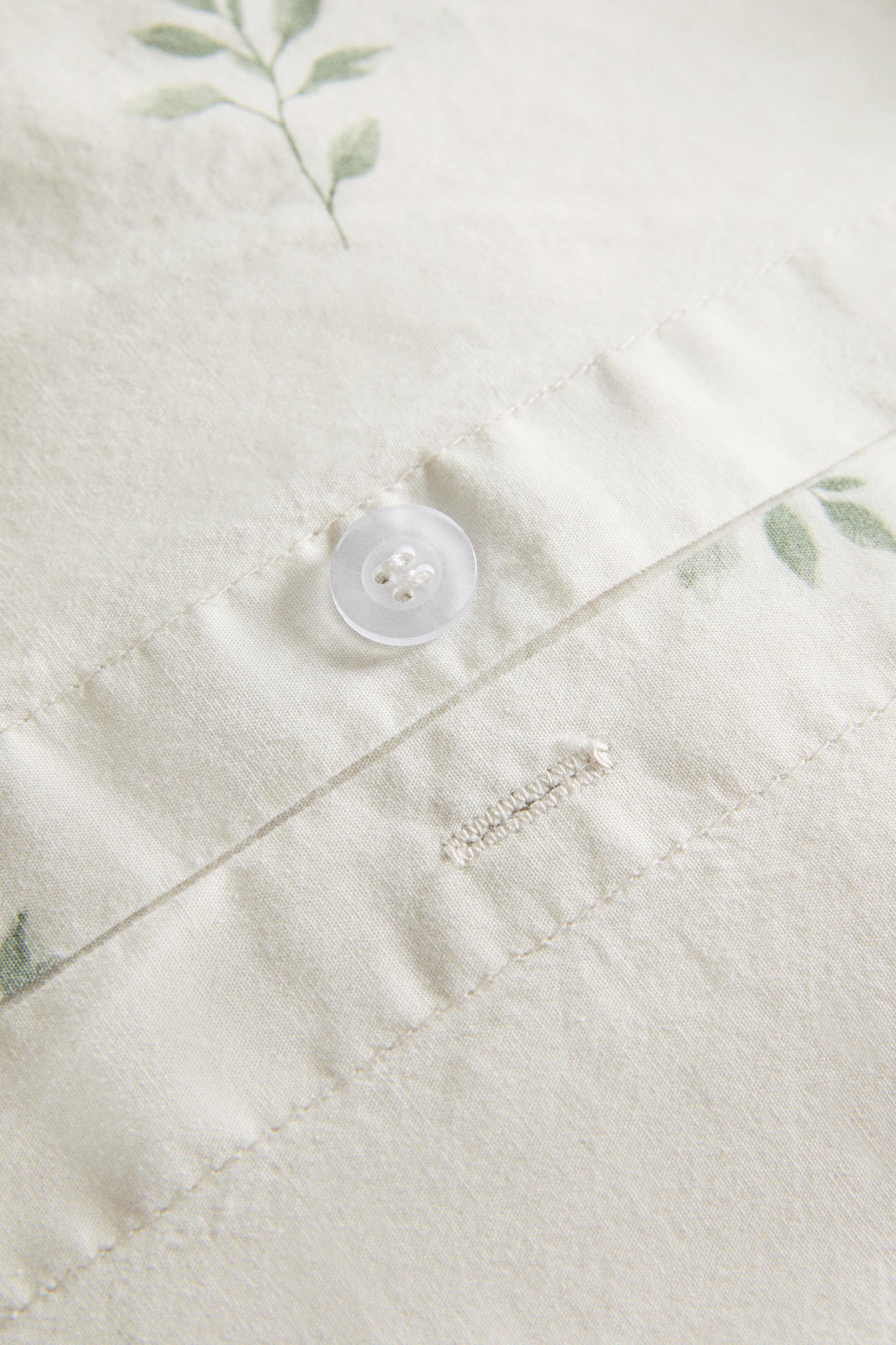 LEAF PRINT DUVET COVER