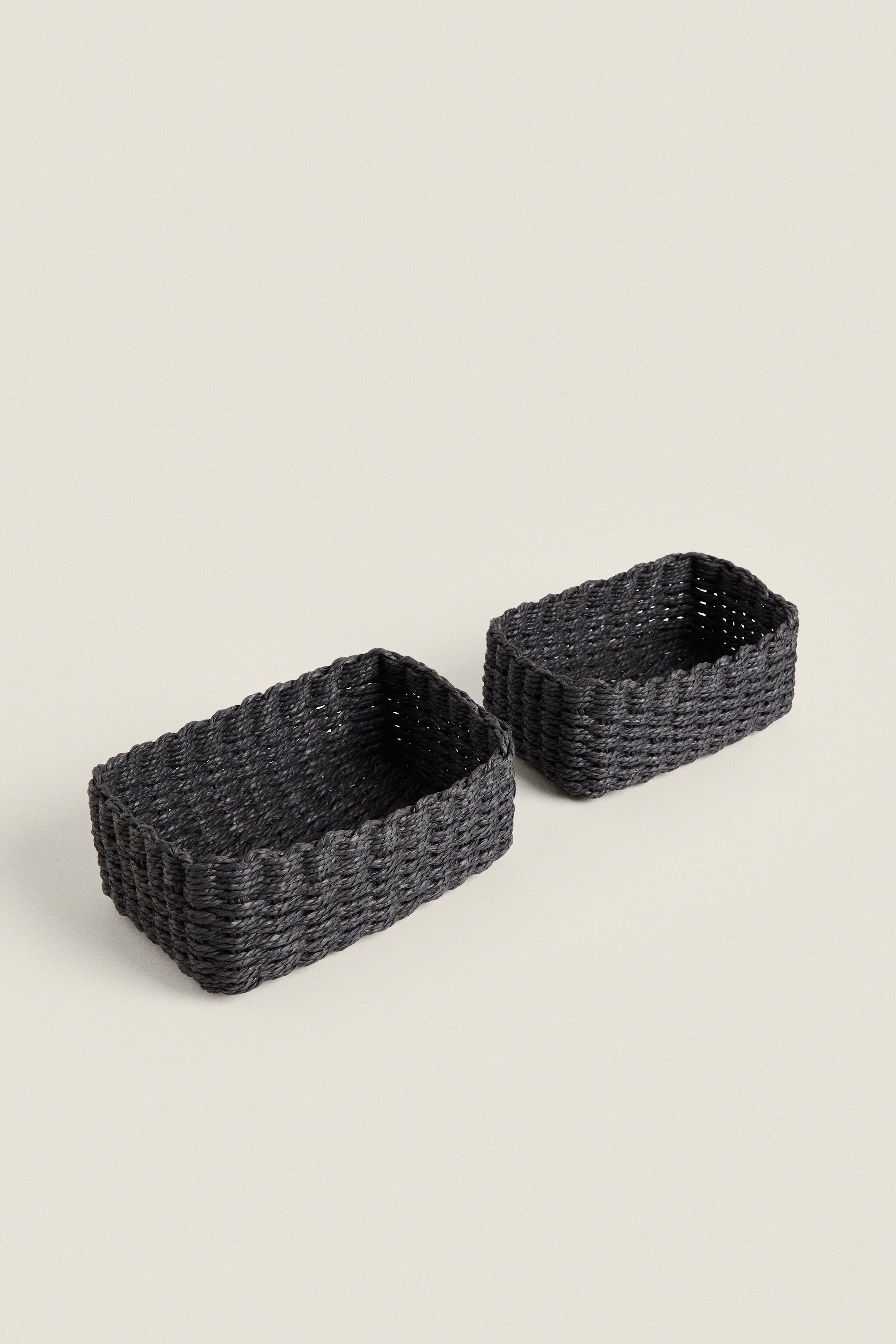 WOVEN PAPER BASKET