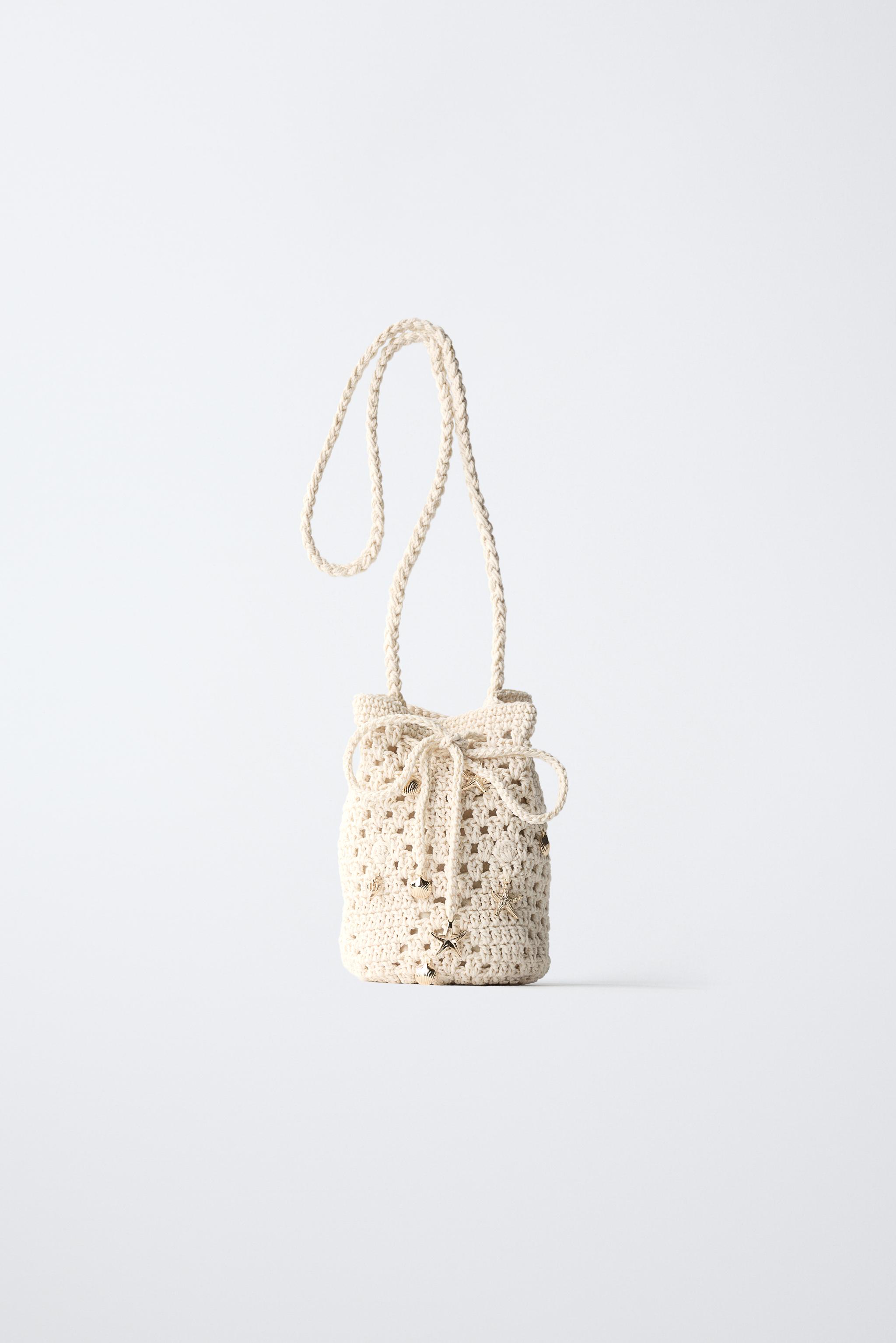 CROCHET CROSSBODY BAG WITH MARINE DETAILS