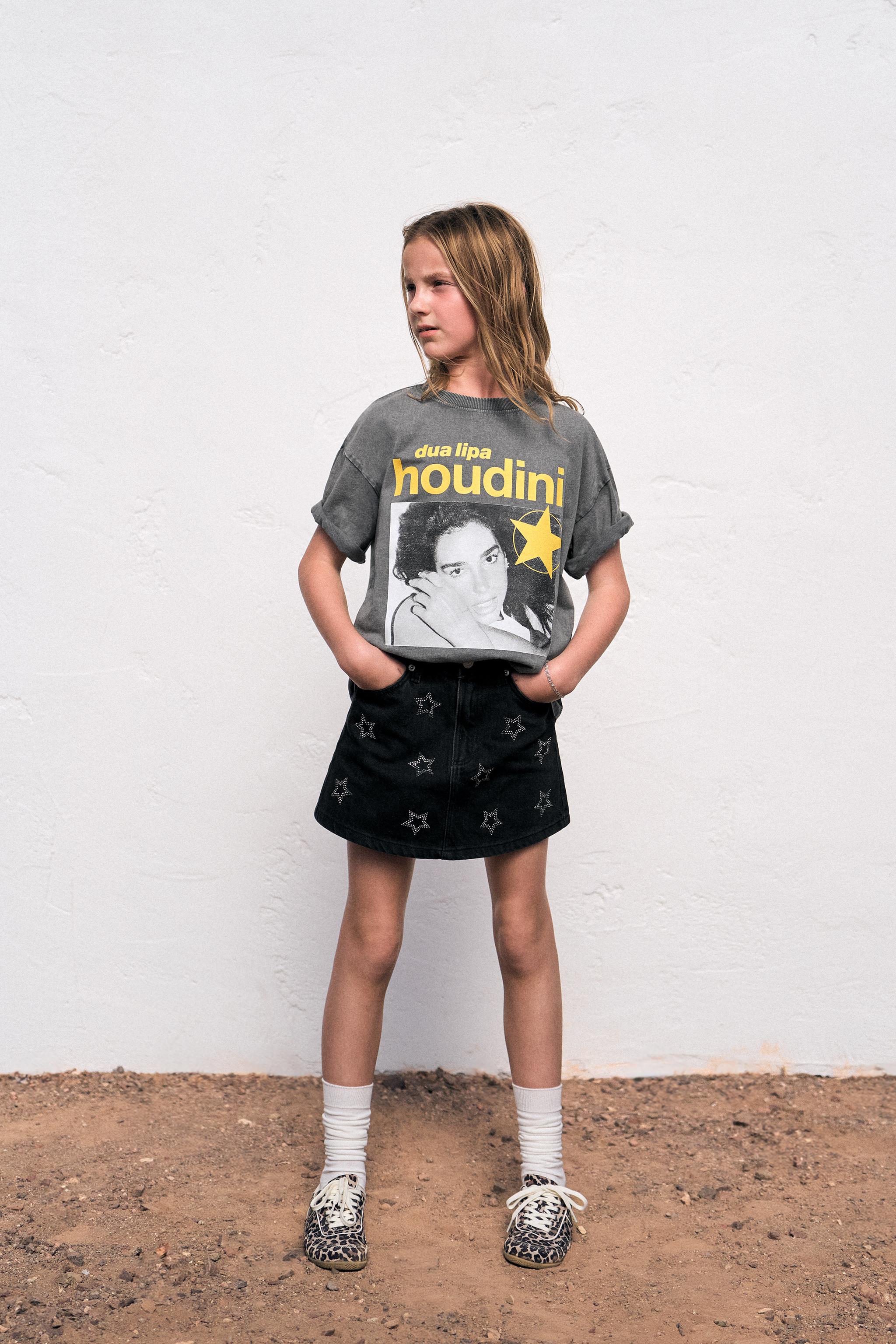 GLITTER STAR DENIM SKIRT