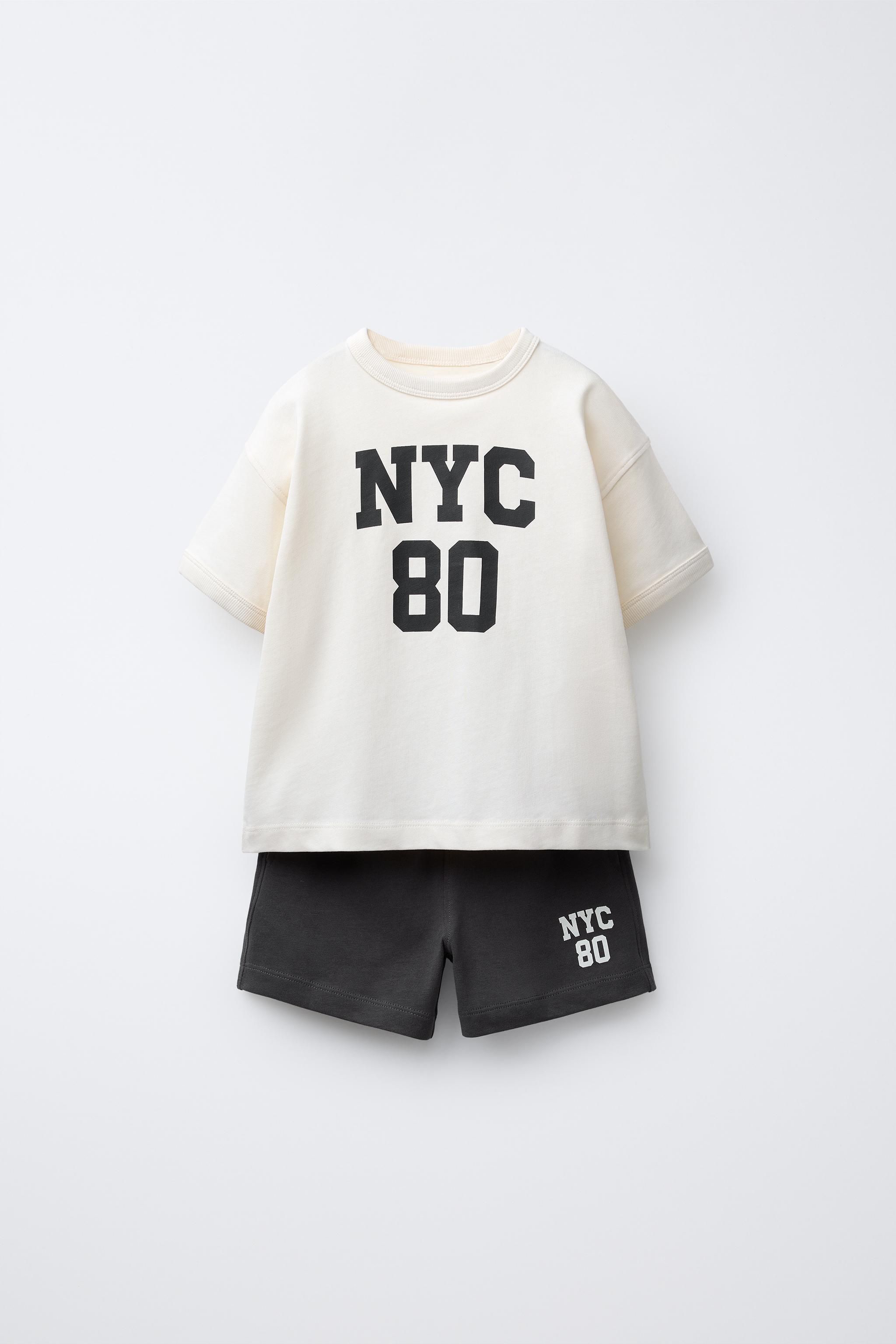 SPORTY JOGGING T-SHIRT AND BERMUDA SET