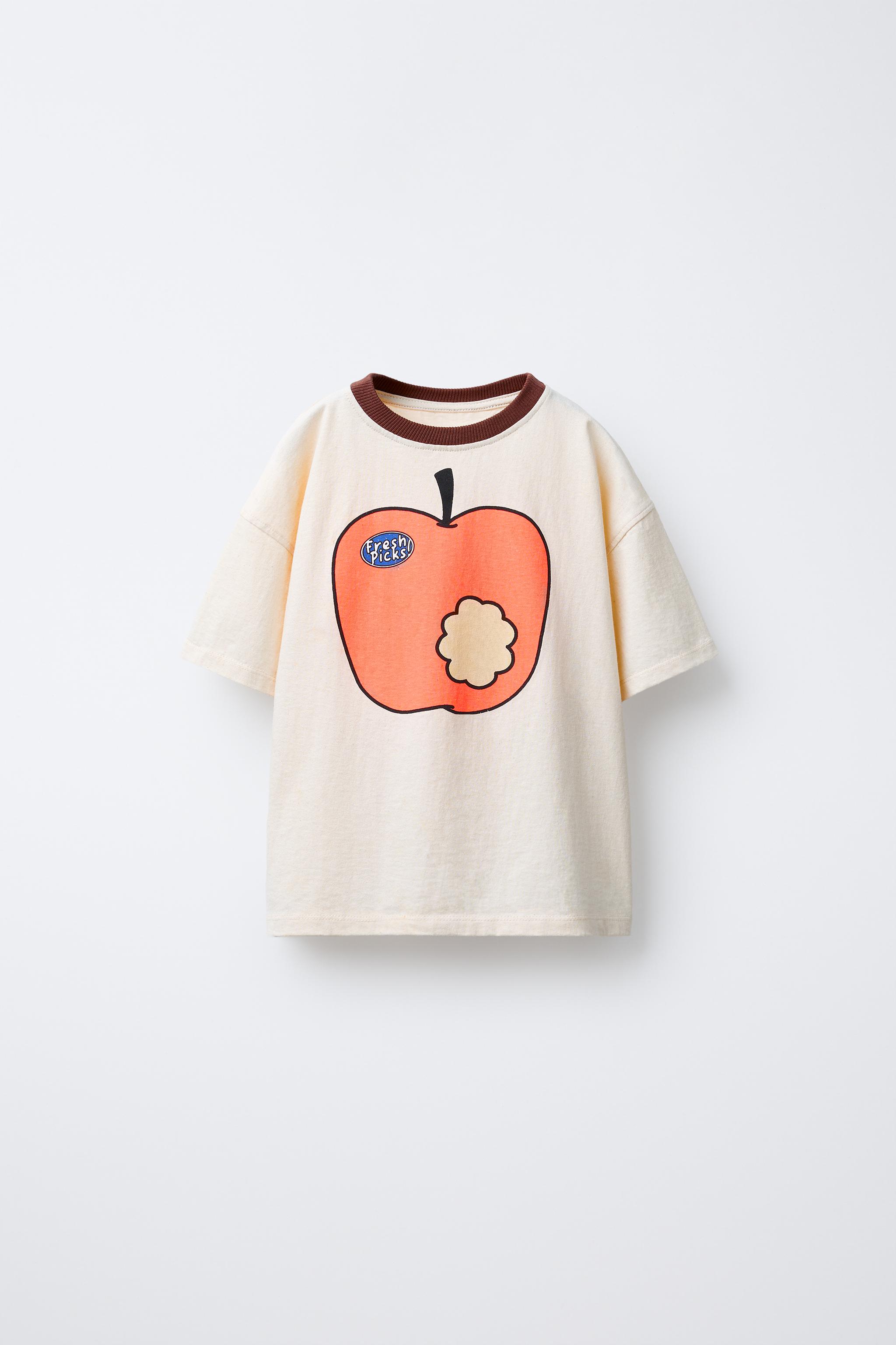 APPLE PRINT T-SHIRT