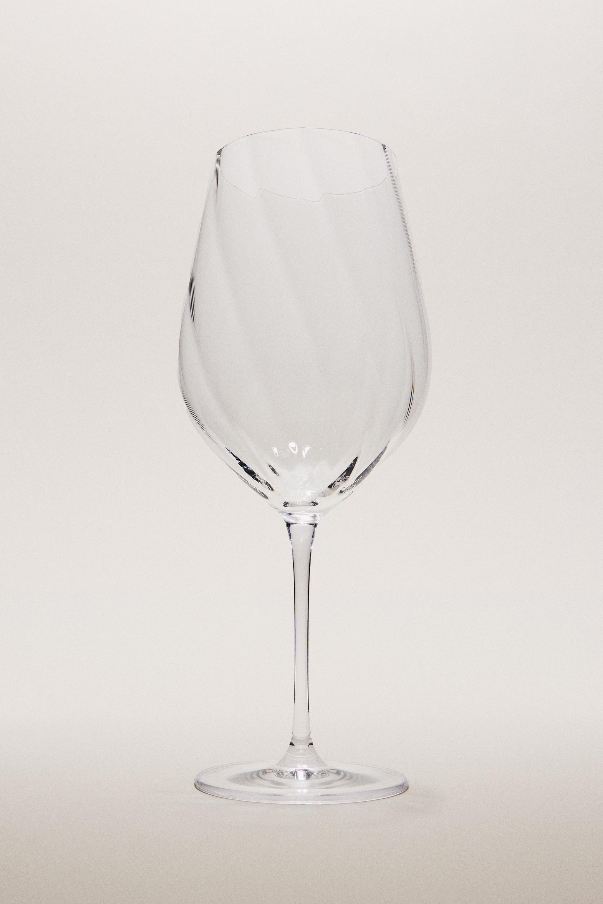 TEXTURED CRYSTALLINE WINE GLASS