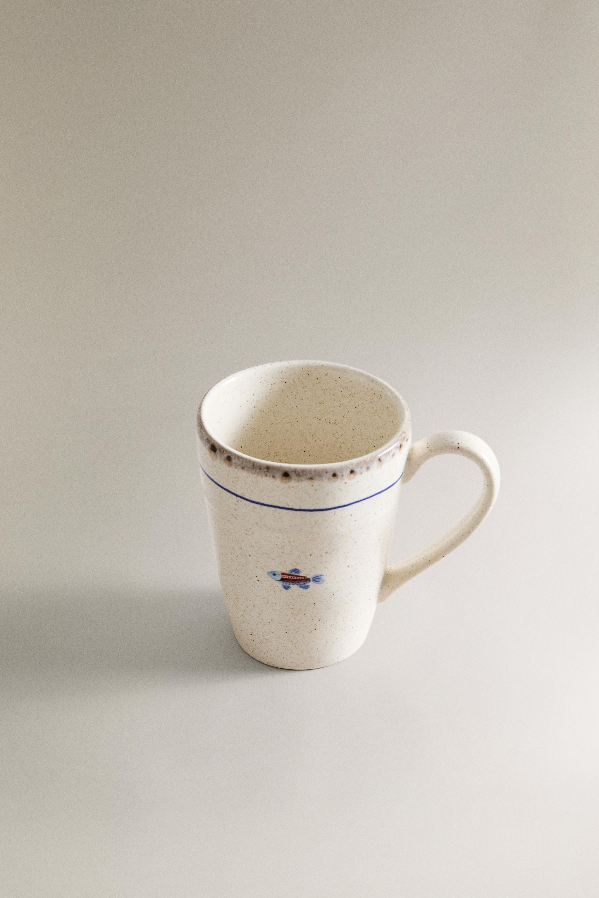 STONEWARE FISH MUG