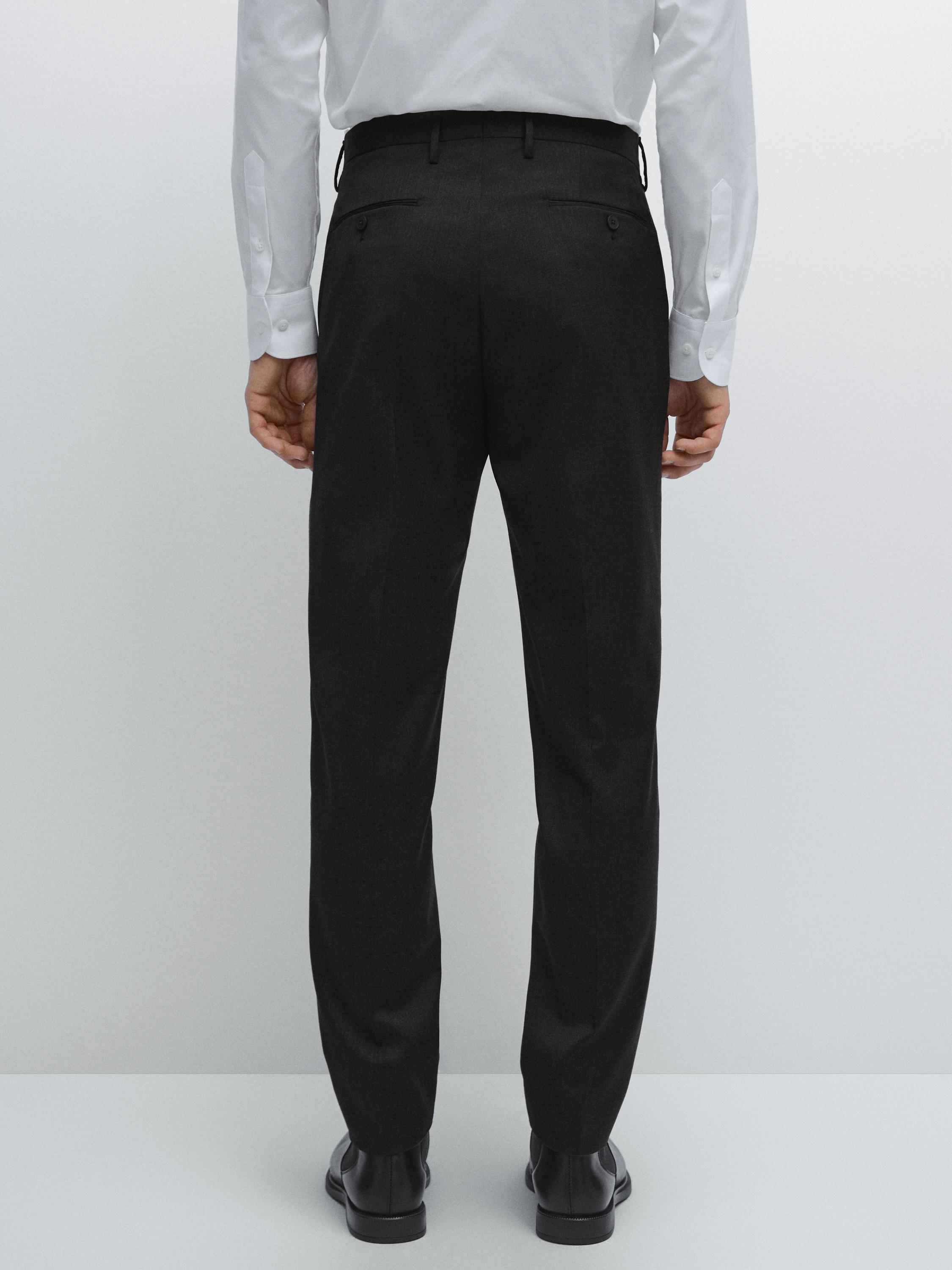 100% wool suit trousers