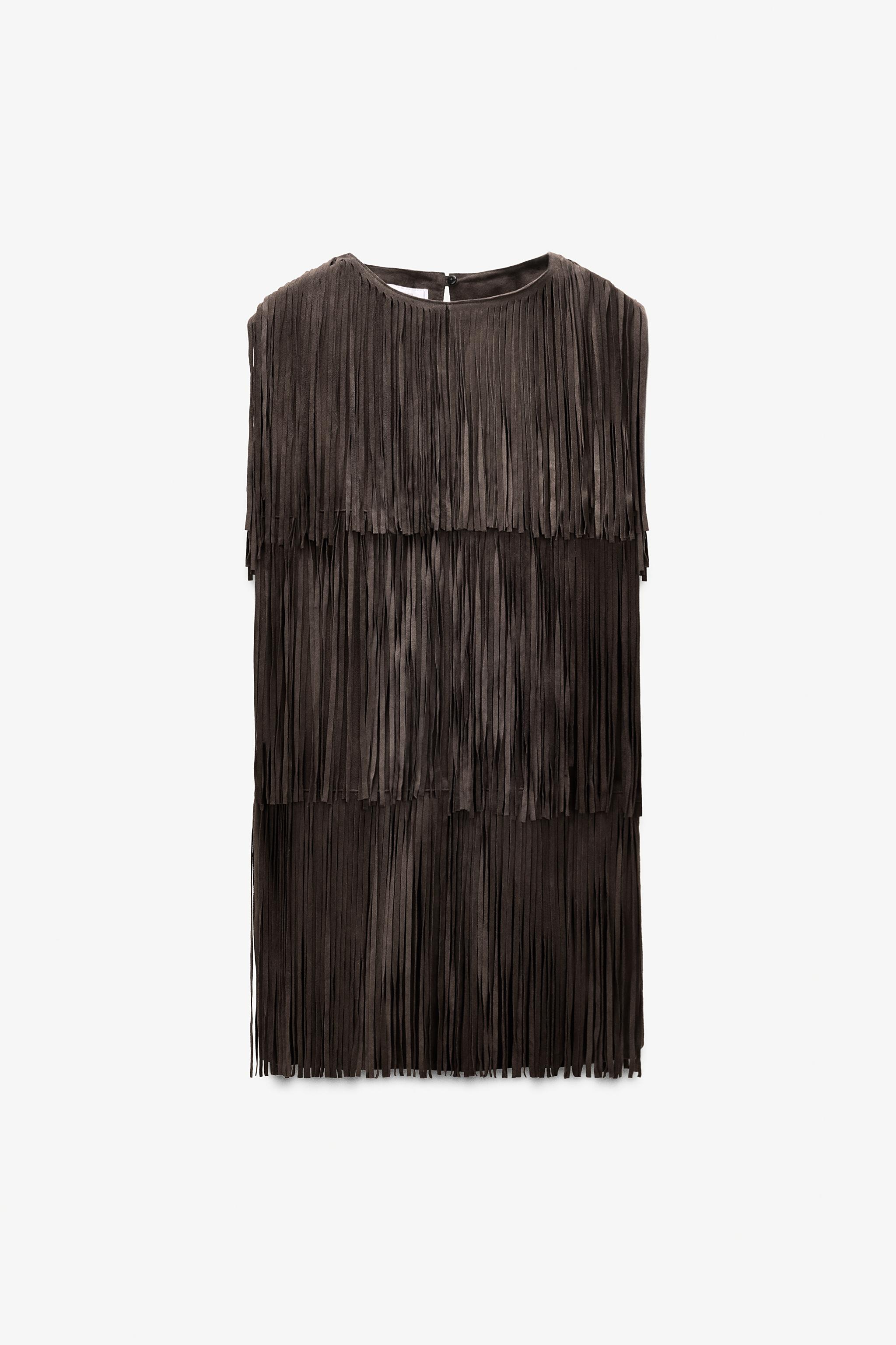 LIMITED EDITION SUEDE FRINGE DRESS