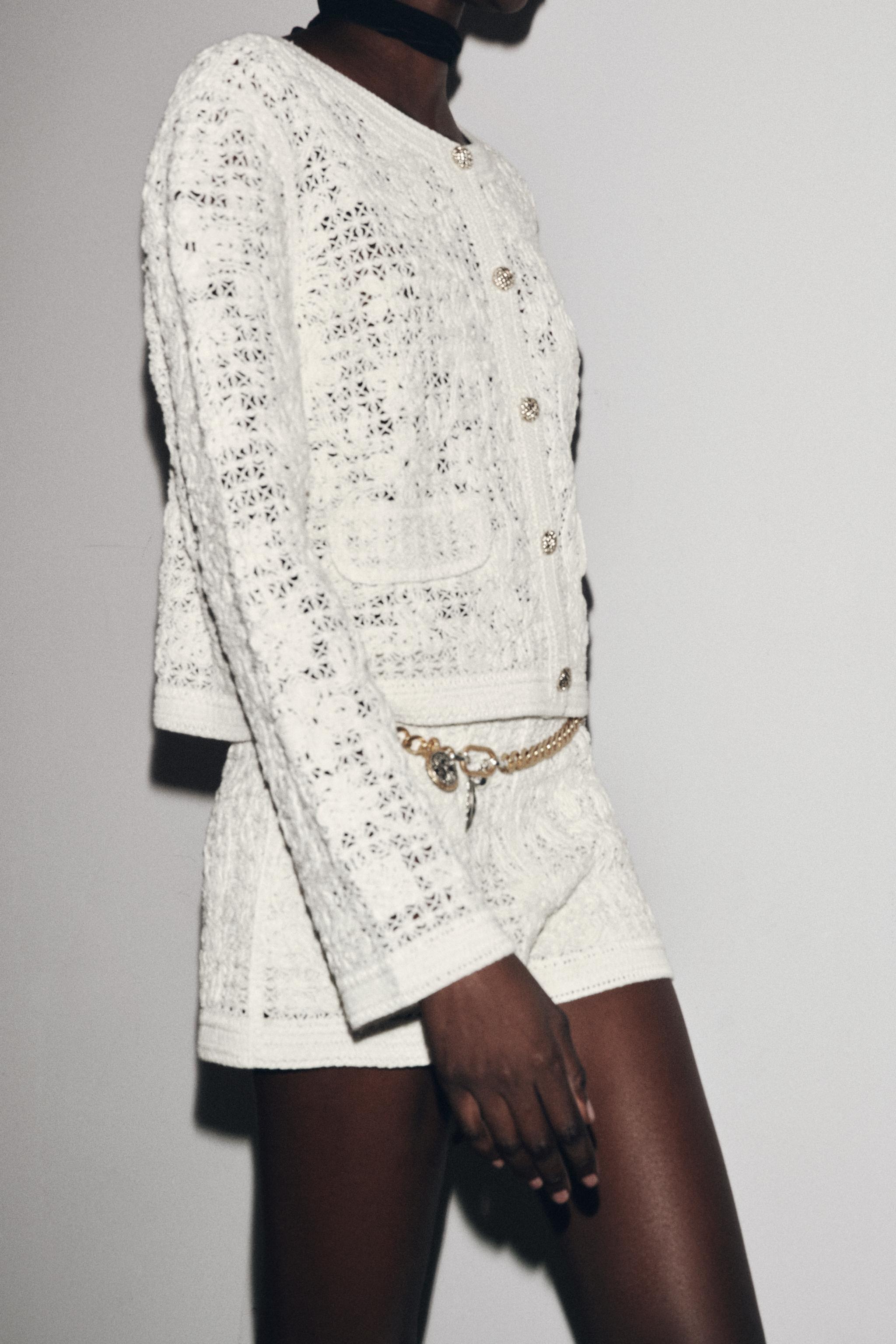 CROCHET BUTTON JACKET