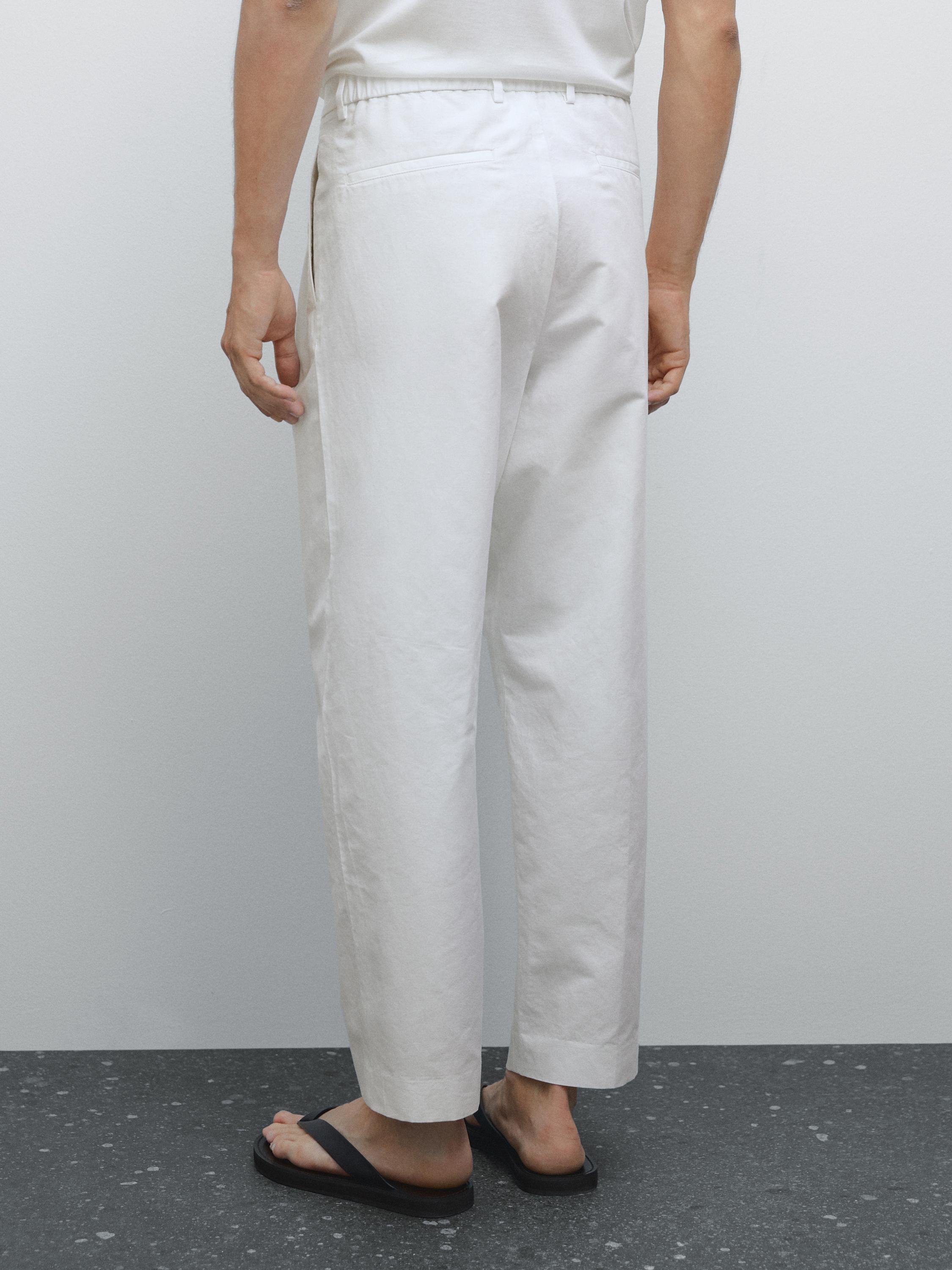 Balloon fit trousers with double darts