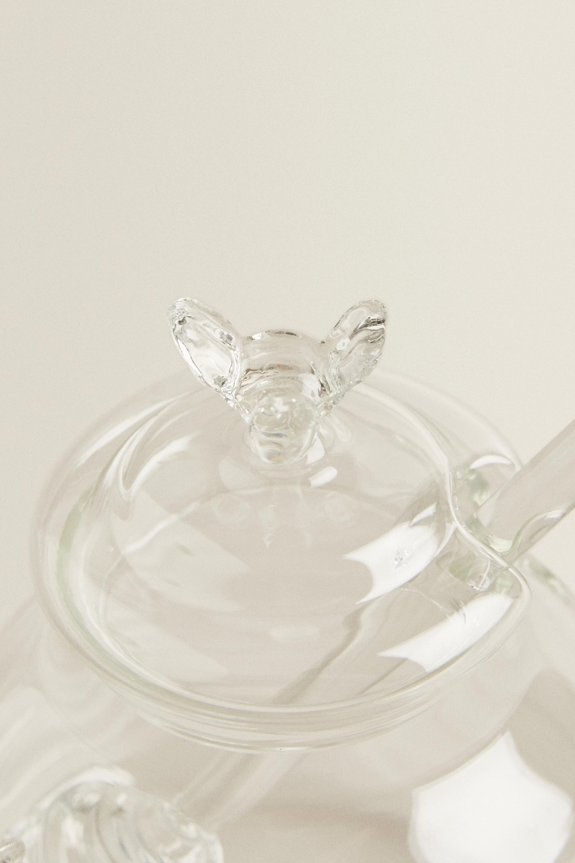 BUMBLEBEE BOROSILICATE GLASS HONEY JAR