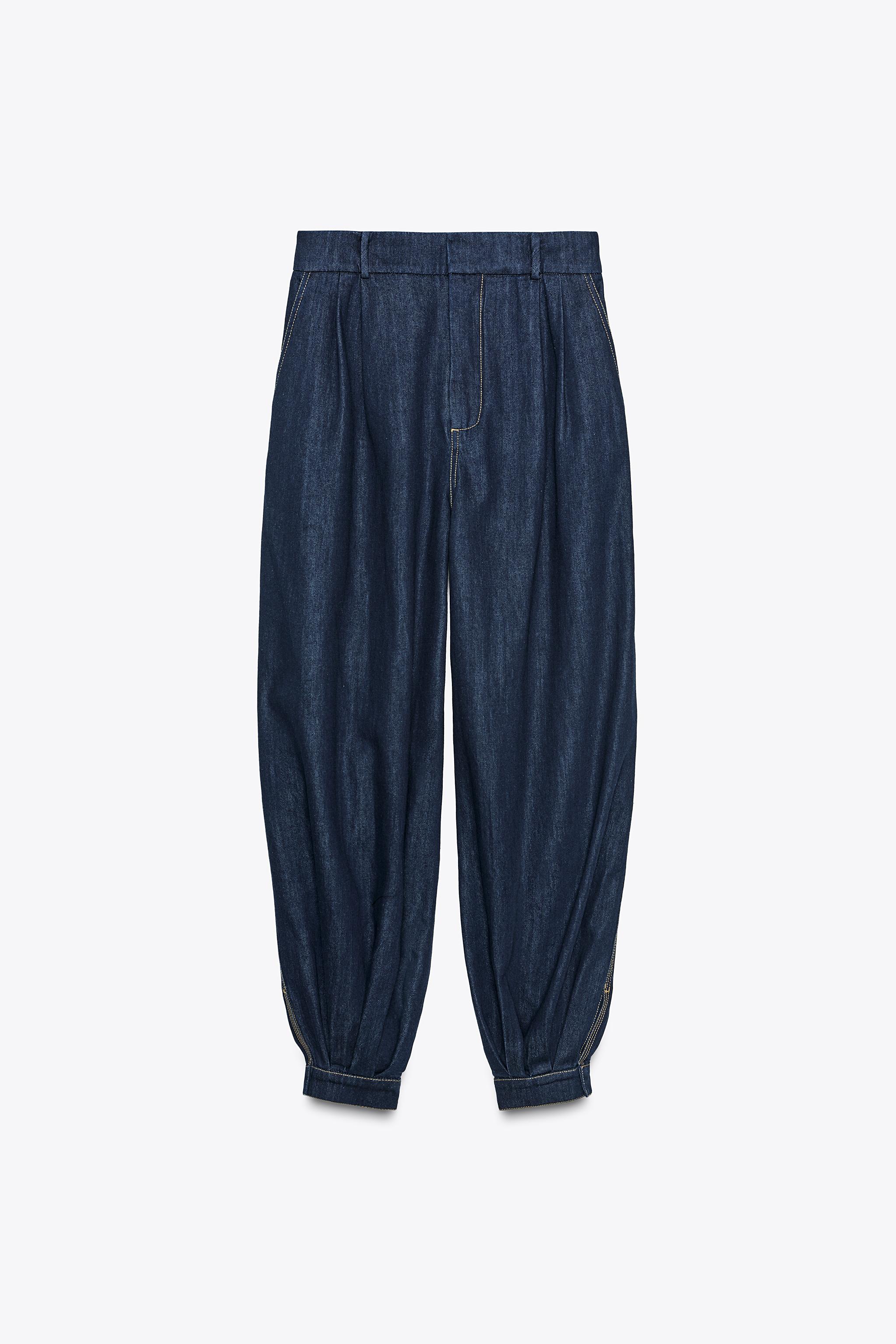 ZW COLLECTION DENIM BALLOON PANTS