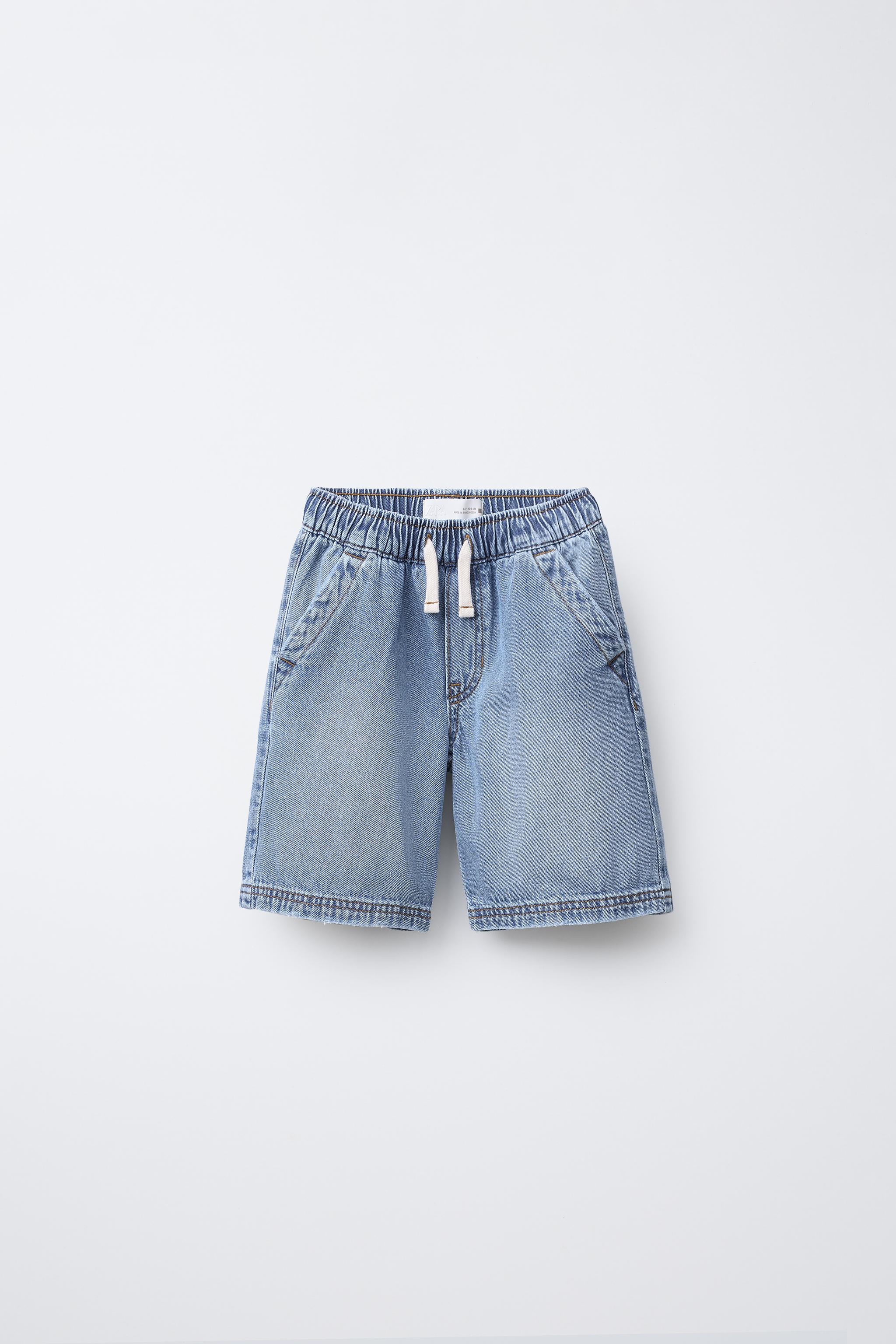 LOOSE DENIM BERMUDA SHORTS