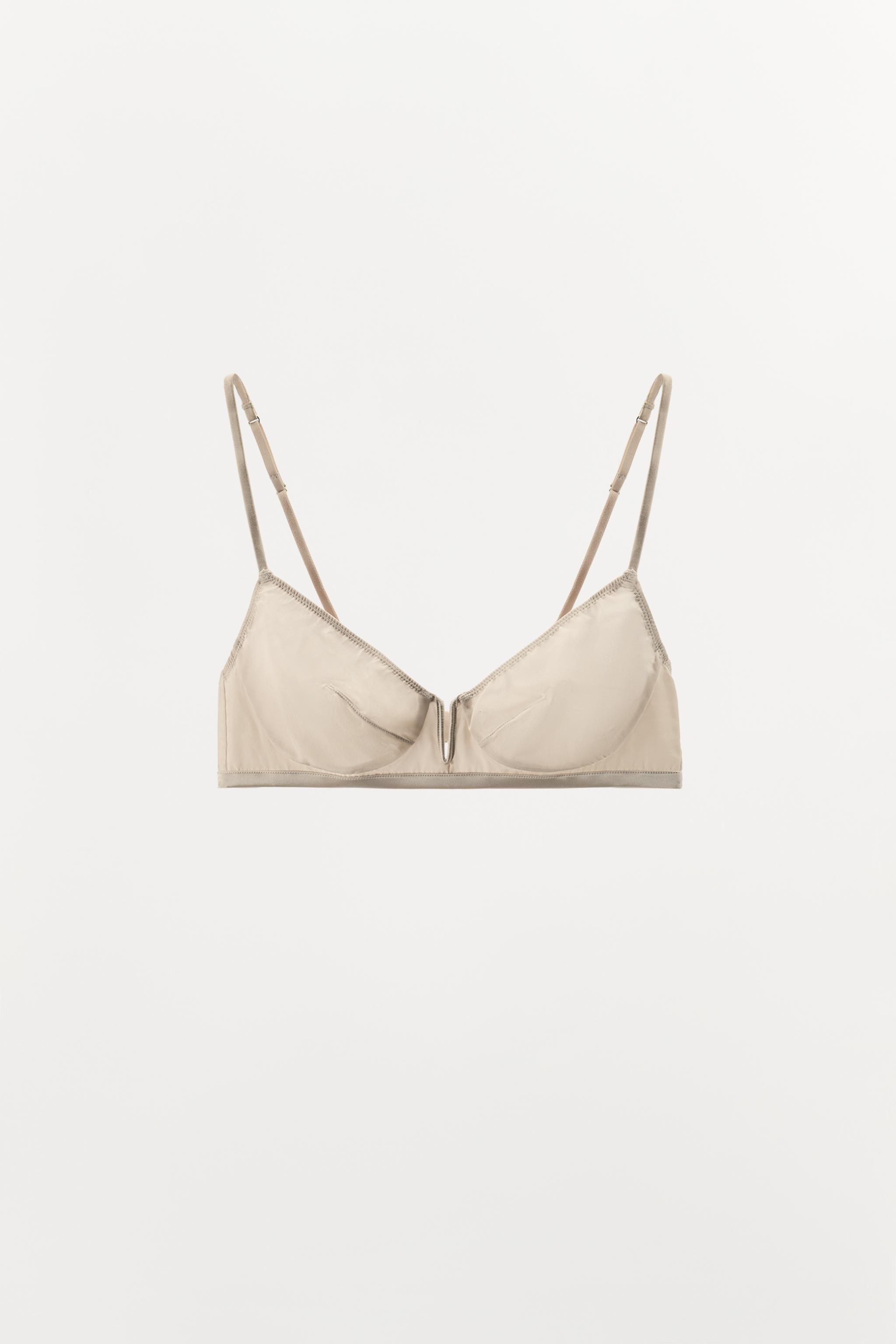 BRALETTE WITH SILK METAL PIECE