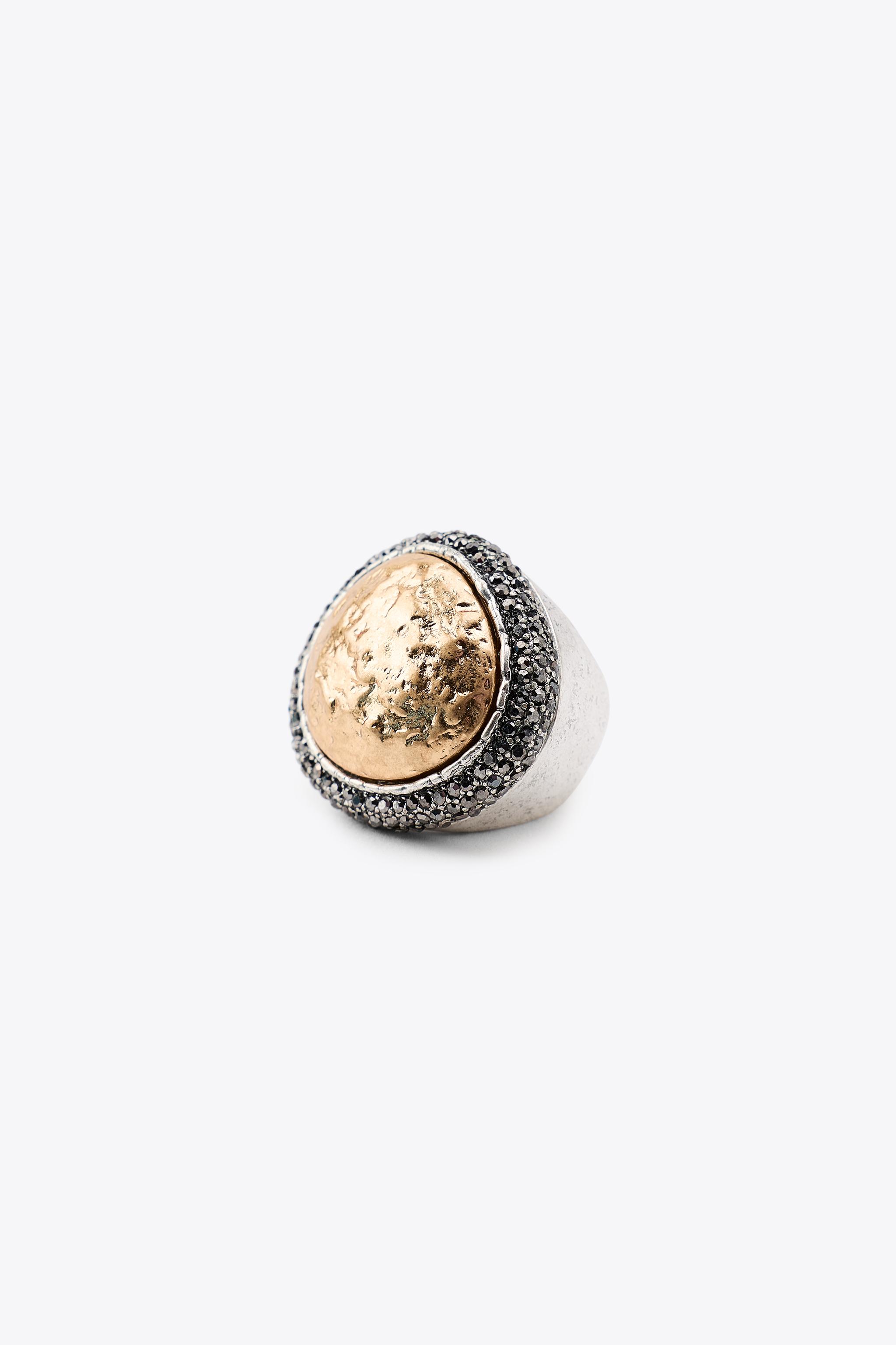 GLITTER TEXTURE MAXI RING