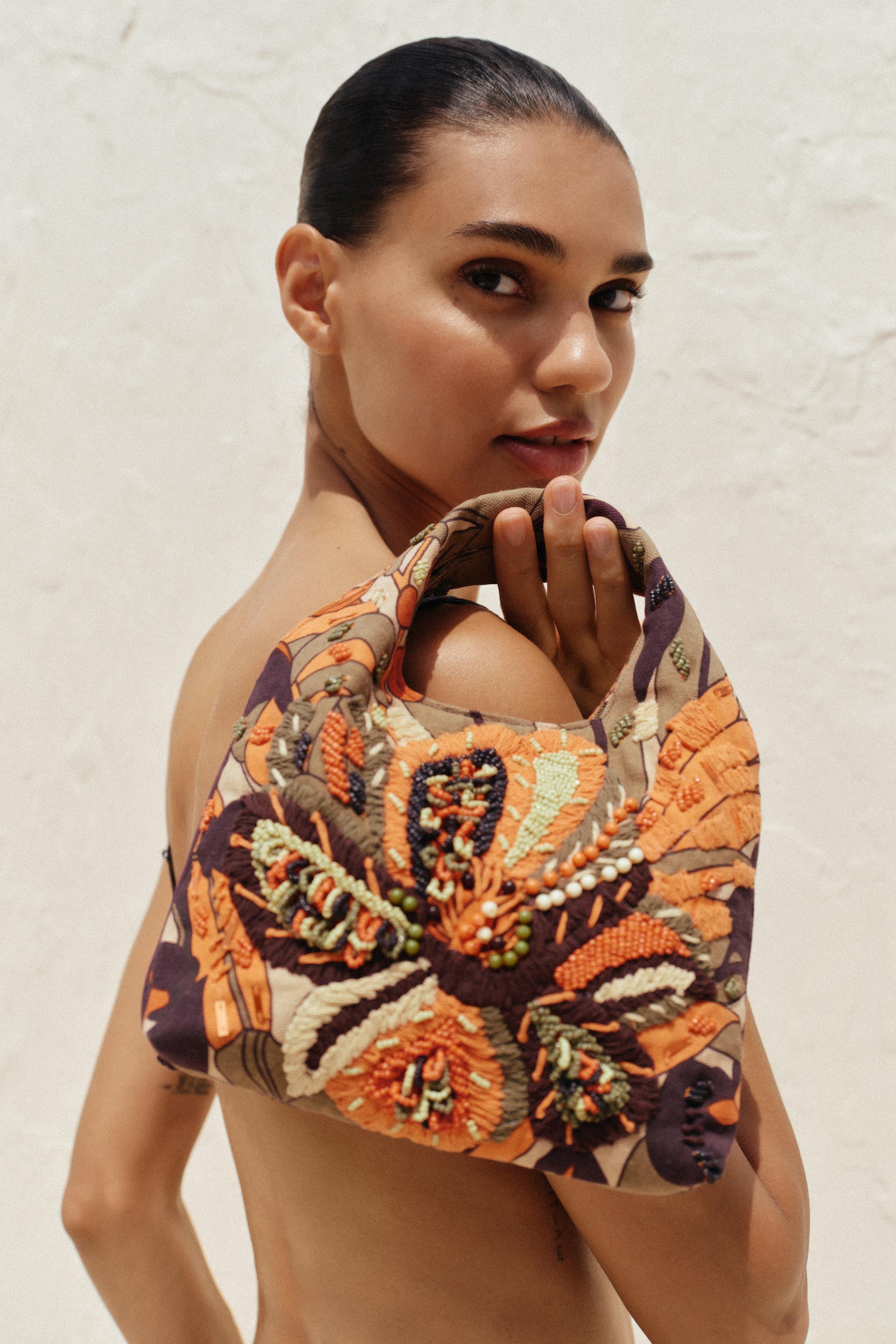 MULTICOLOR BEADED BAG