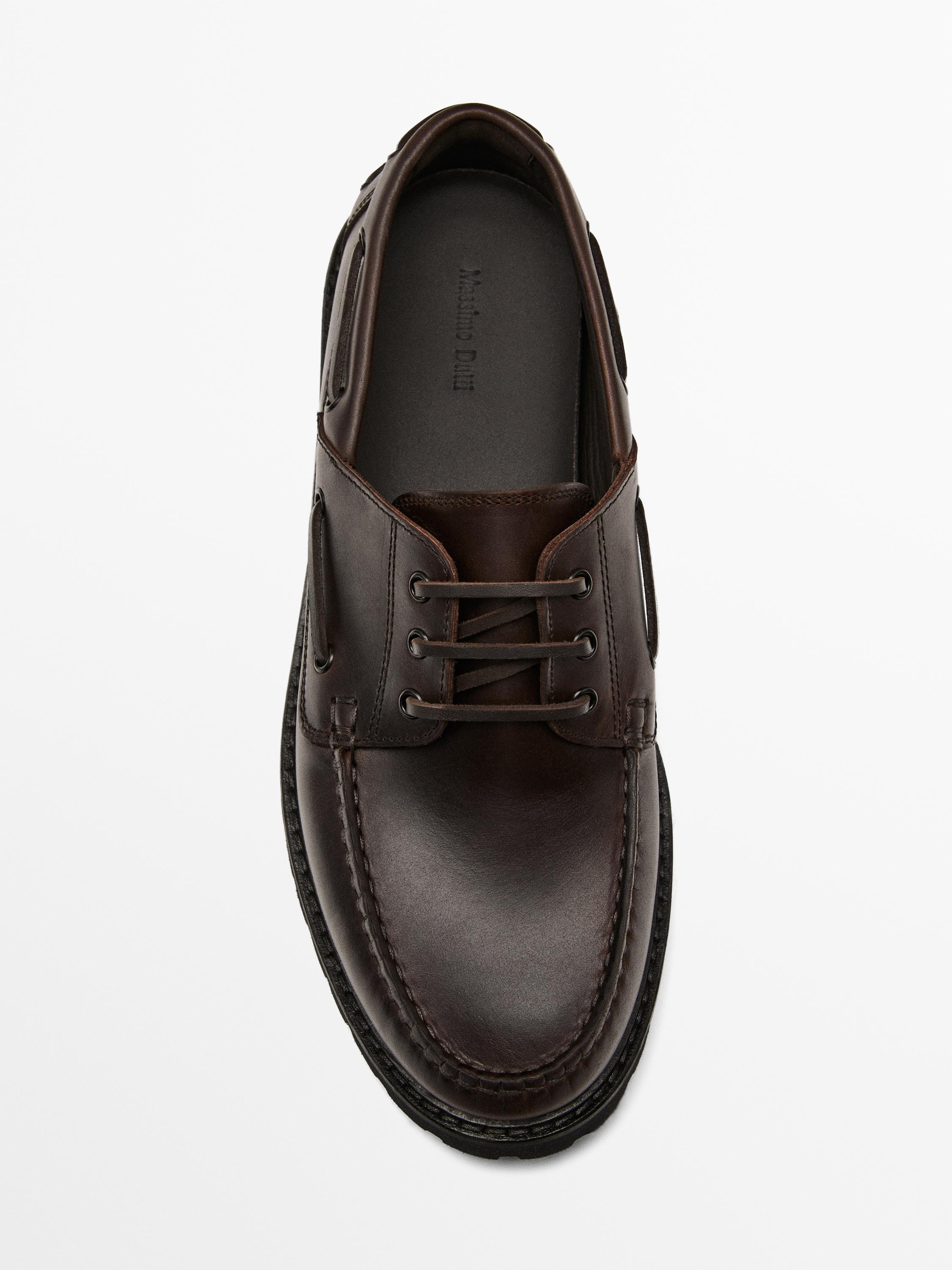 Nappa loafers with track sole