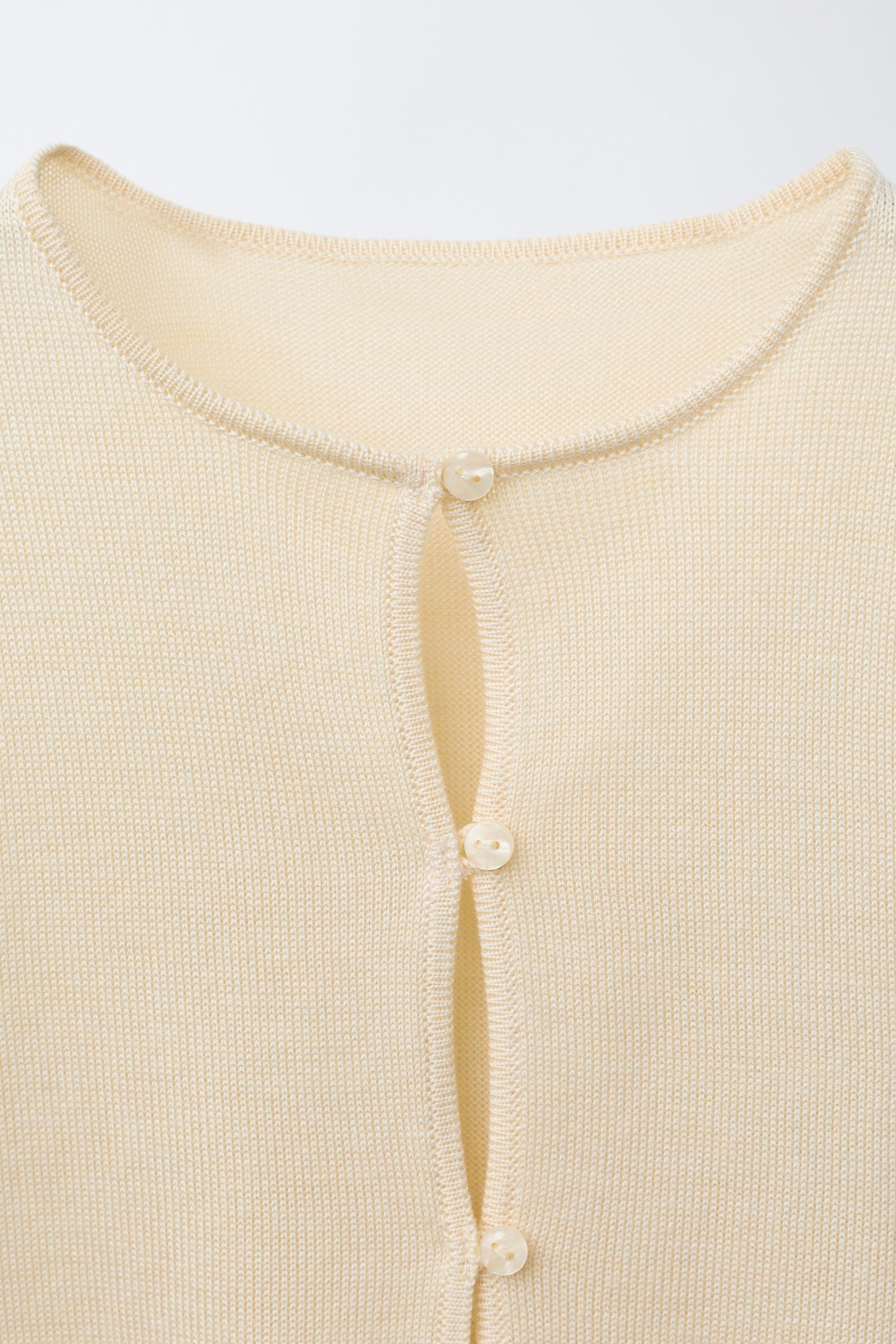 FLOWY SILK KNIT CARDIGAN