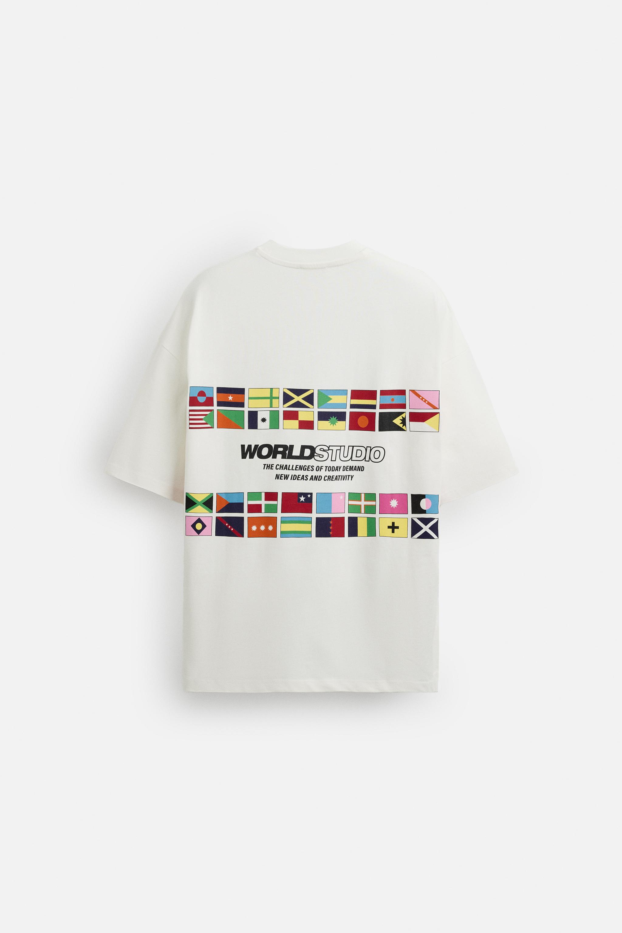 FLAGS PRINTED T-SHIRT