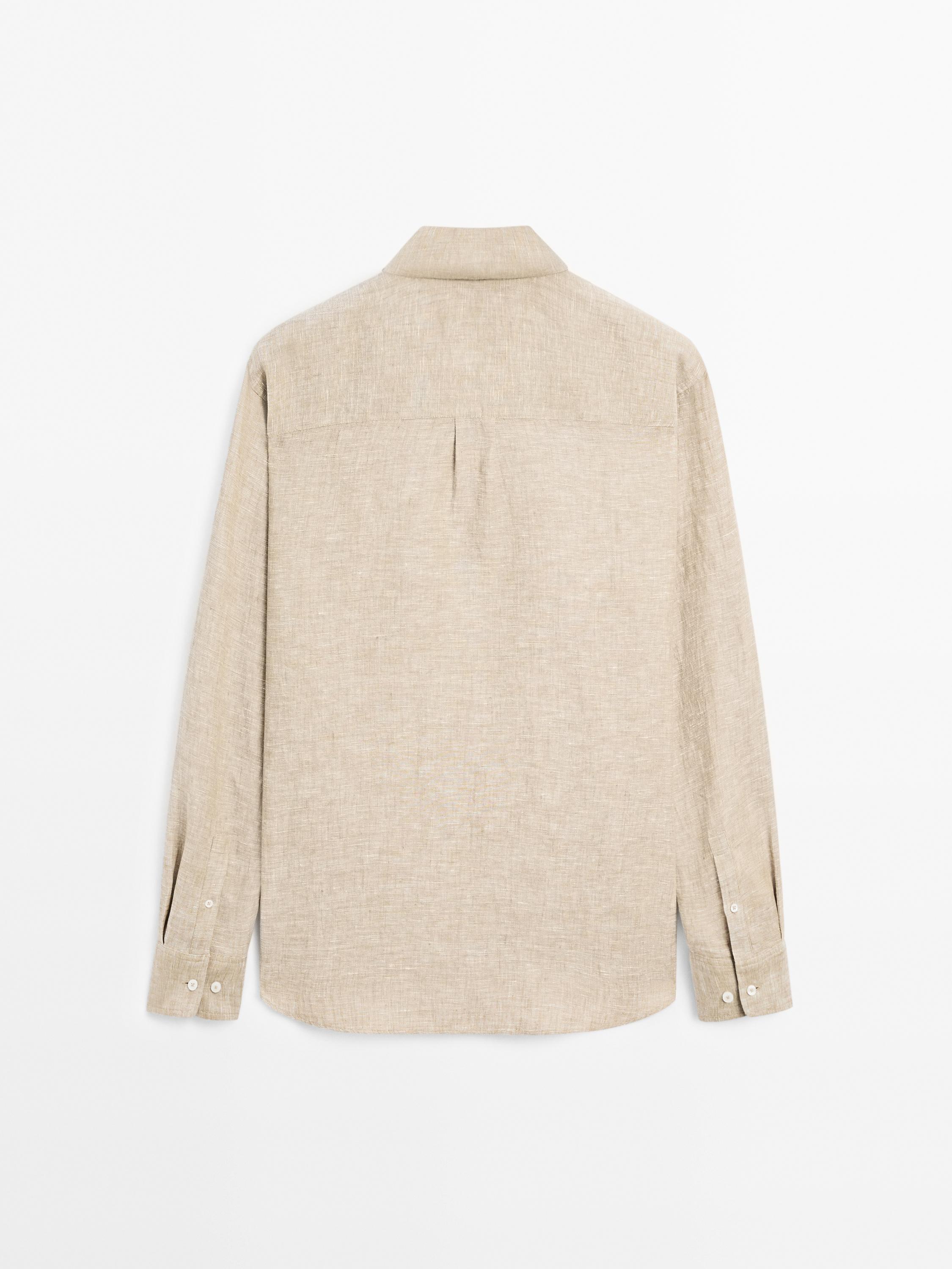 100% linen regular fit shirt