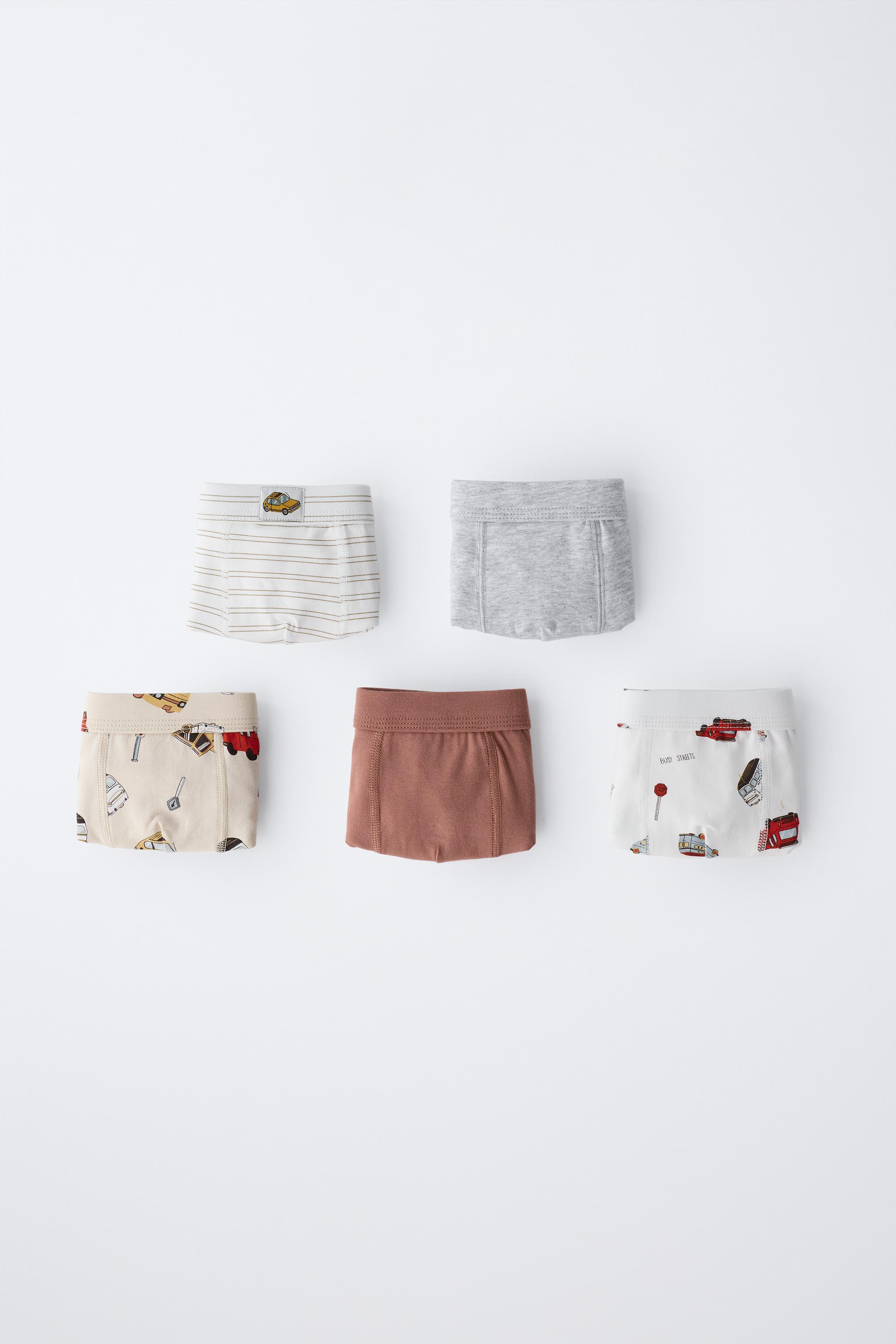 3-6 YEARS/ FIVE-PACK OF CAR BOXERS